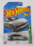 Hot Wheels Imported Lucid Air (Creased J Hook) Diecast Car 1:64 Scale - Exotic Supercar Collection