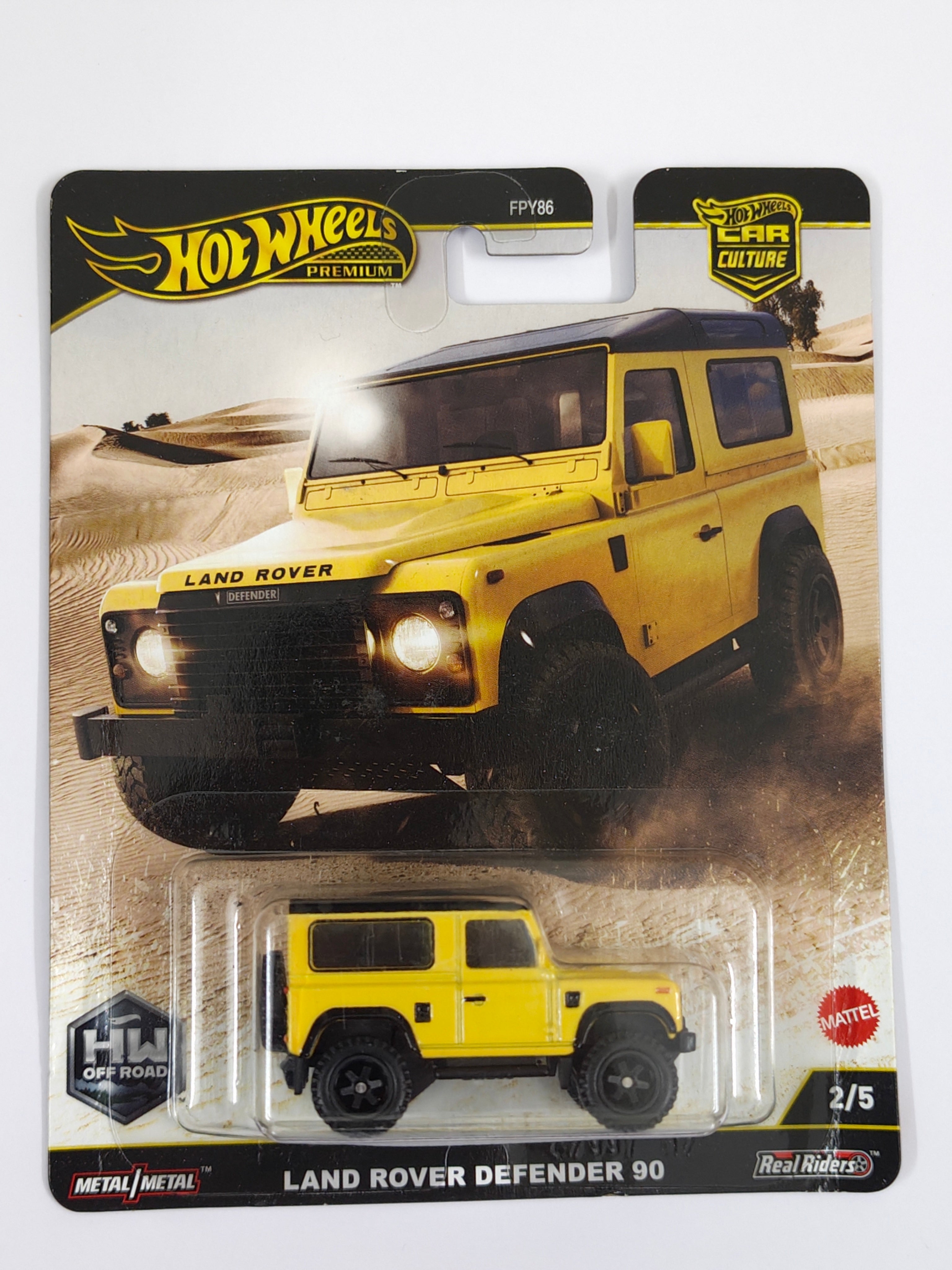 Hot Wheels Imported Premium Land Rover Defender 90 (Slightly Creased) Diecast SUV 1:64 Scale - Premium SUV Collection