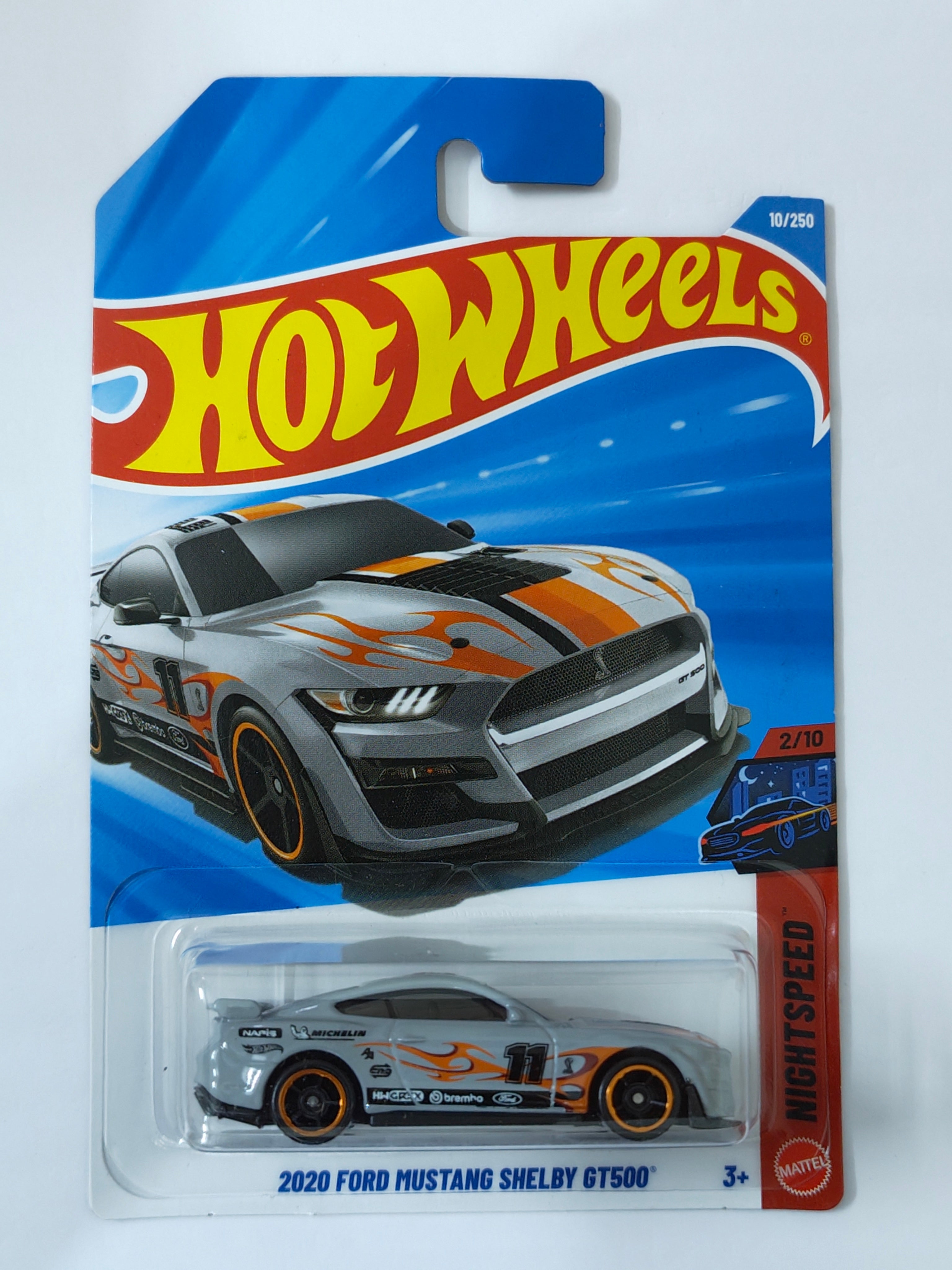 Hot Wheels 2020 Ford Mustang Shelby GT500 Diecast Car 1:64 Scale - Exotic Supercar Collection