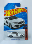 Hot Wheels 2018 Honda Civic Type R White Diecast Car 1:64 Scale - Compact Supercar Collection