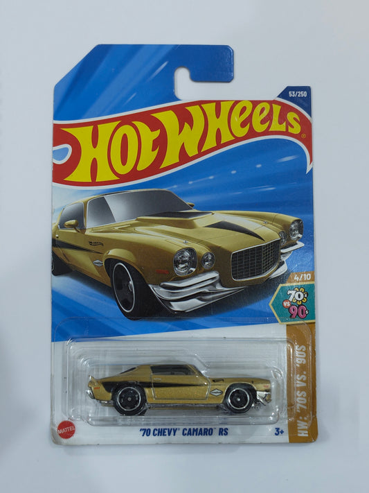 Hot Wheels Imported (Small Crack in Blister) 70 Chevy Camaro Diecast Car 1:64 Scale - Muscle Car Collection