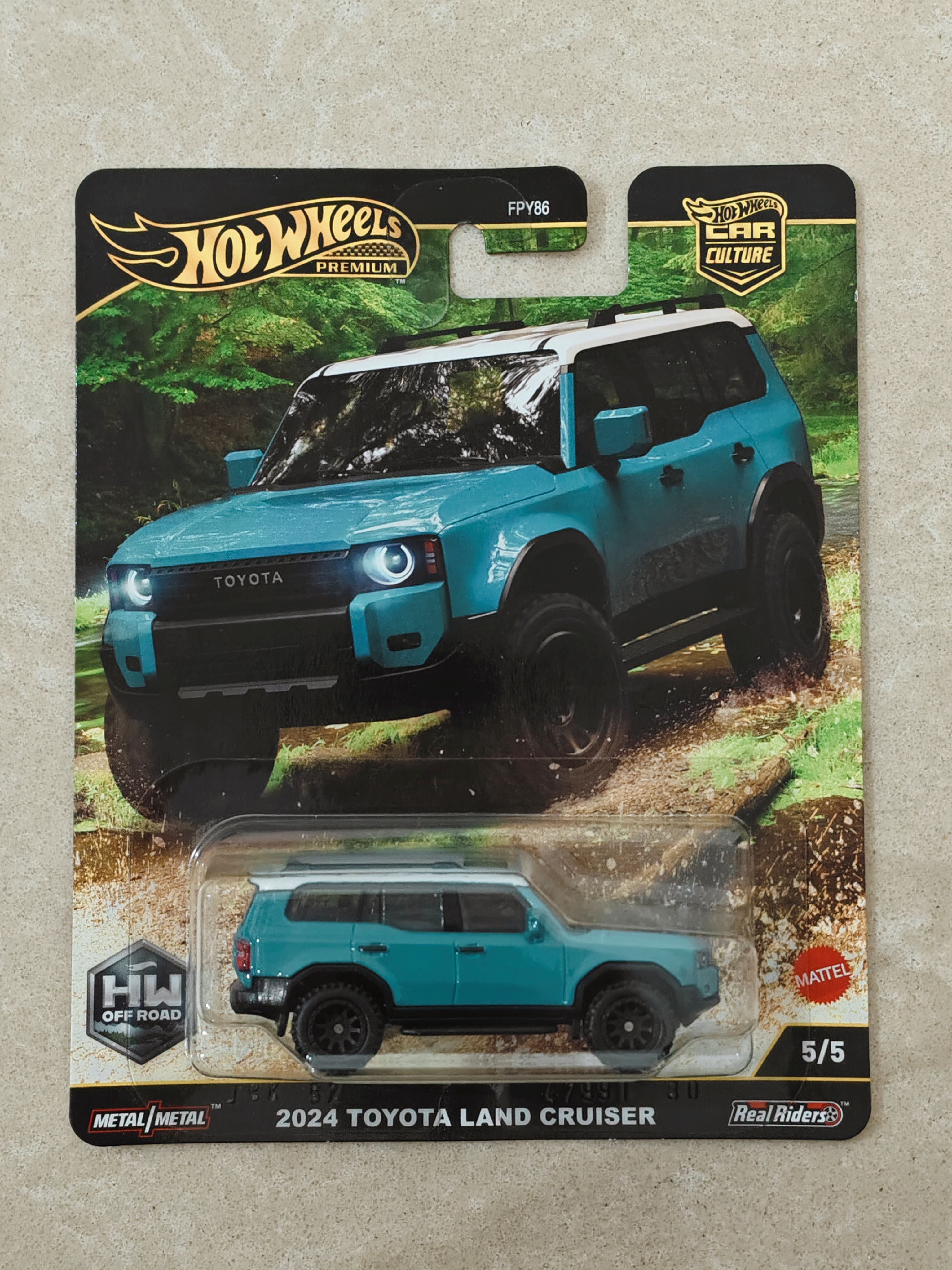 Hot Wheels Premium Imported 2024 Toyota Land Cruiser Diecast Car 1:64 Scale
