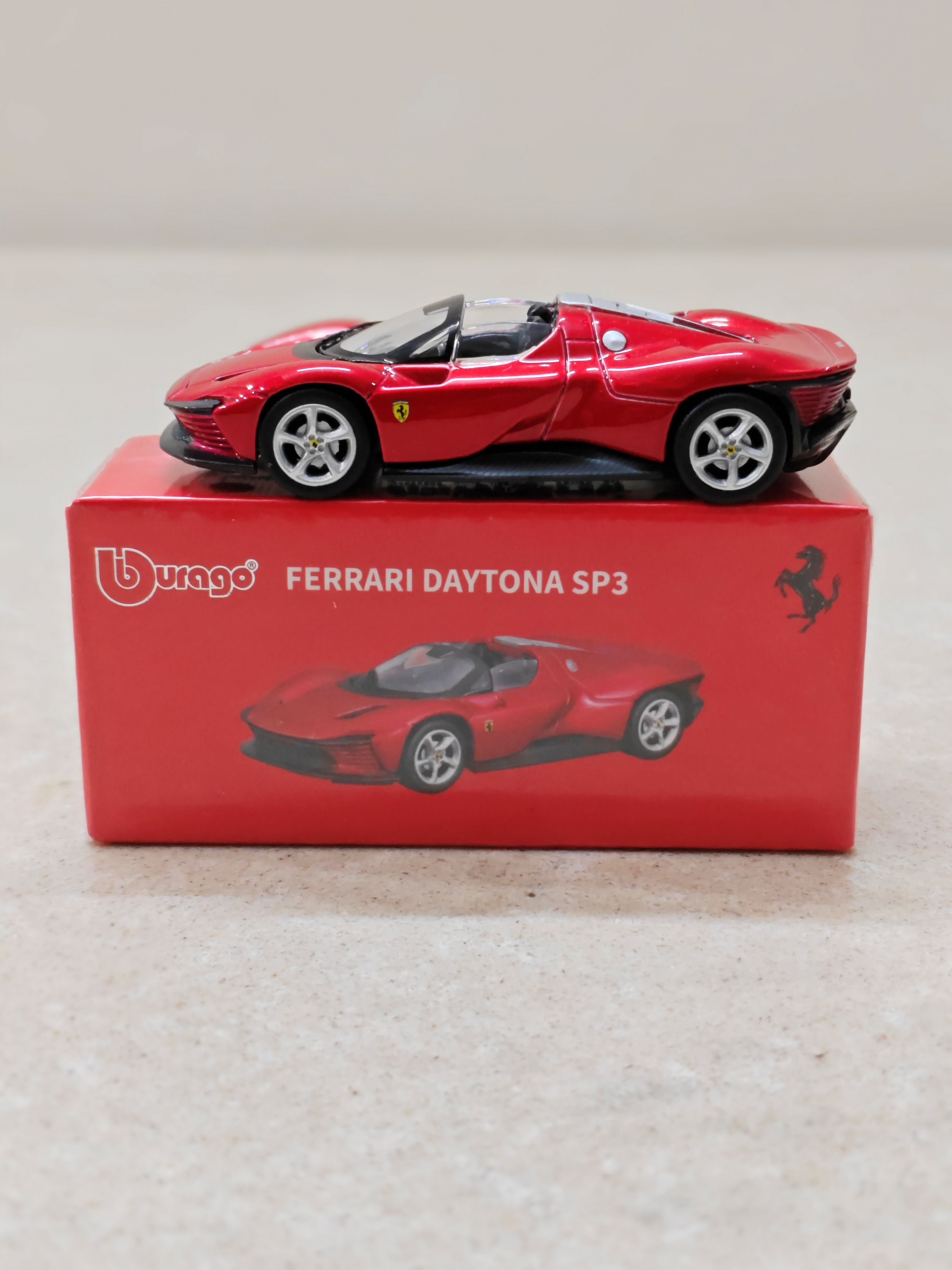 Bburago Ferrari Daytona SP3 Red Diecast Car 1:64 Scale