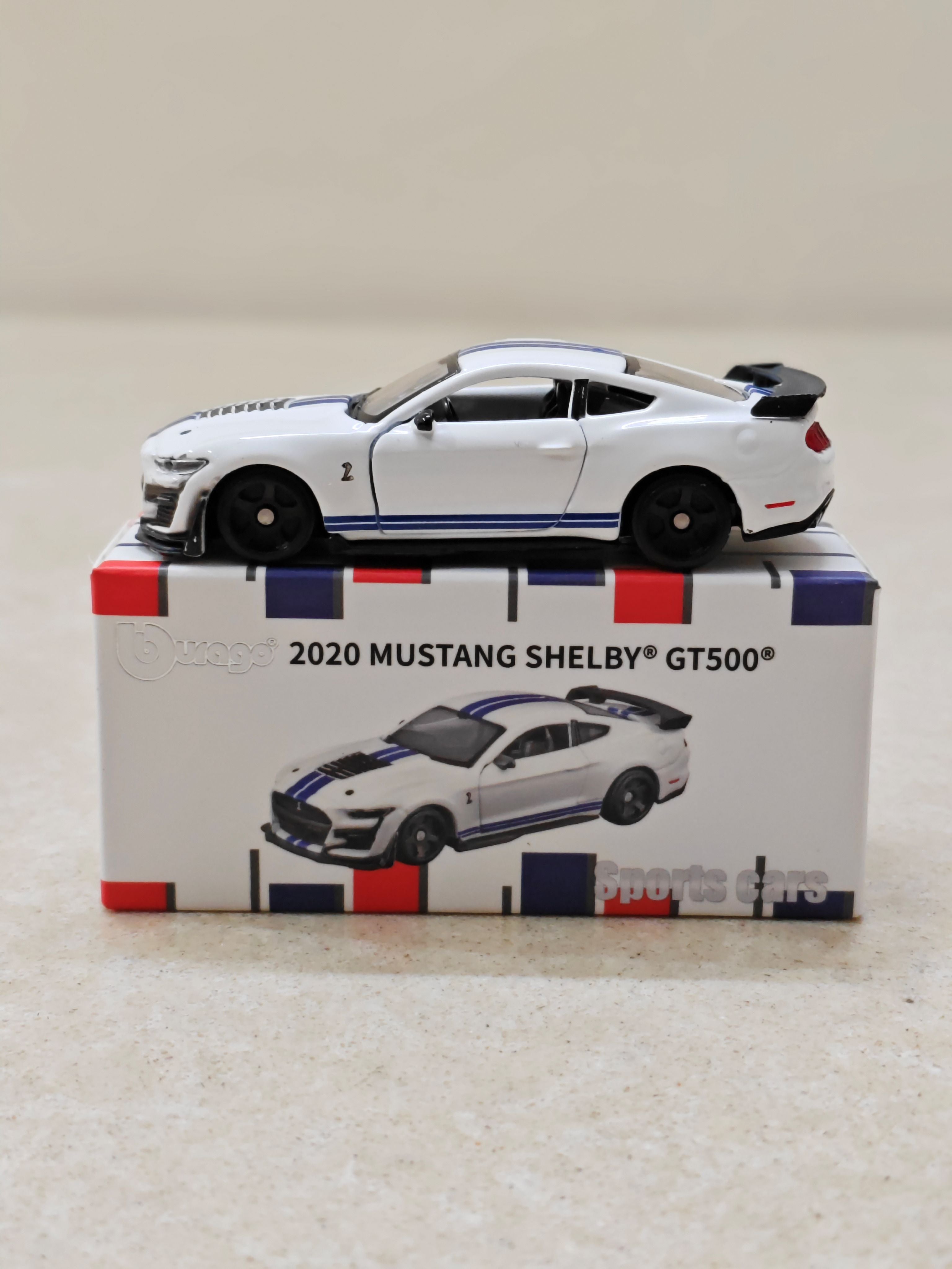 Bburago 2020 Mustang Shelby GT500 Diecast Car 1:64 Scale