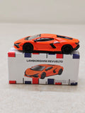 Bburago Lamborghini Revuelto Orange Diecast Car 1:64 Scale