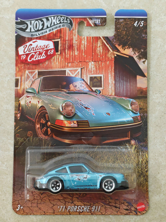 Hot Wheels 71 Porsche 911 Diecast Car 1:64 Scale - Retro Car Collection