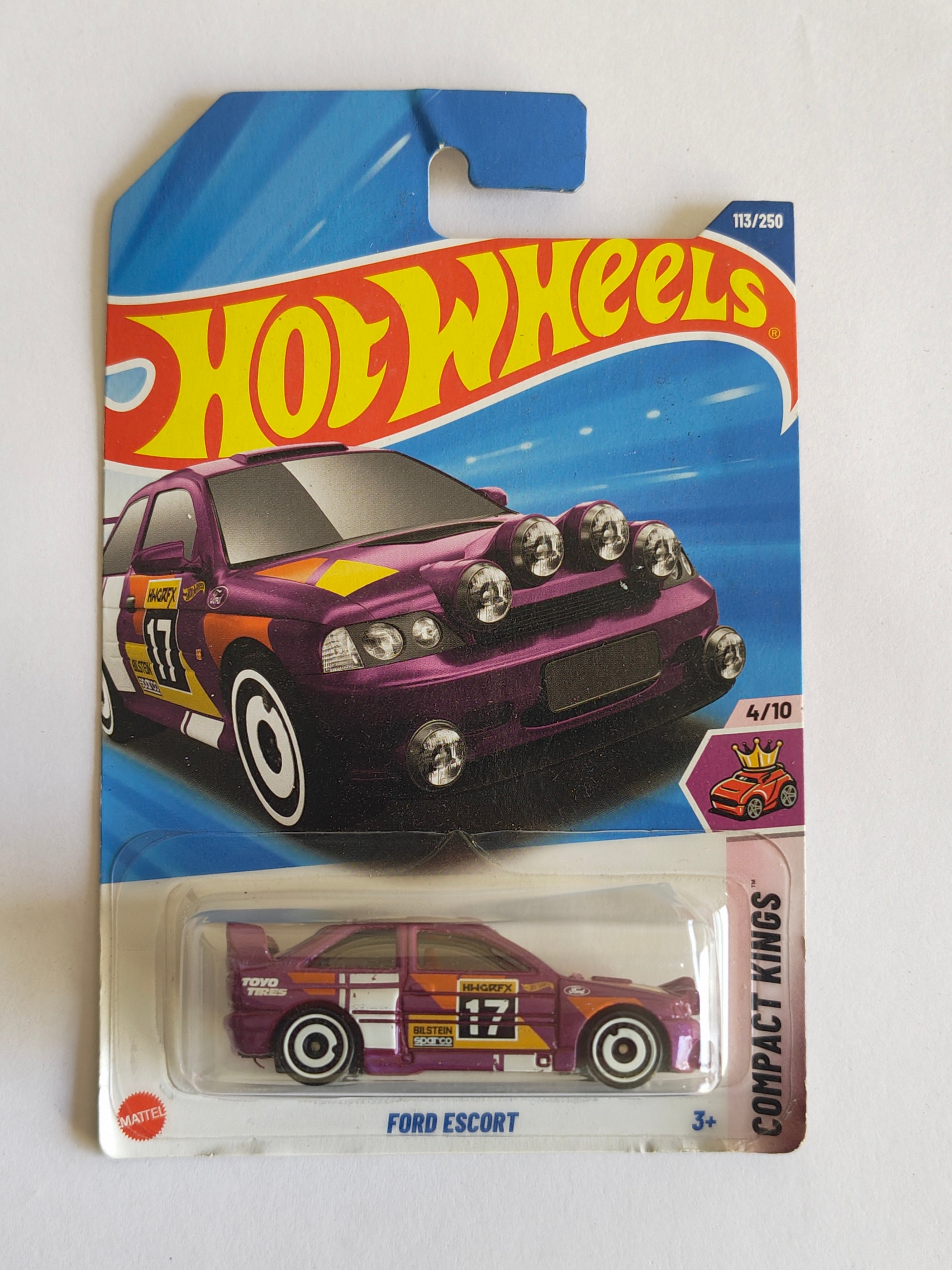 Hot Wheels Ford Escort Diecast Car 1:64 Scale - Classic Supercar Collection