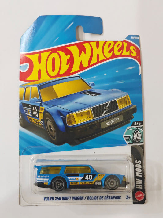 Hot Wheels D Case Volvo 240 Drift Wagon Diecast Car 1:64 Scale