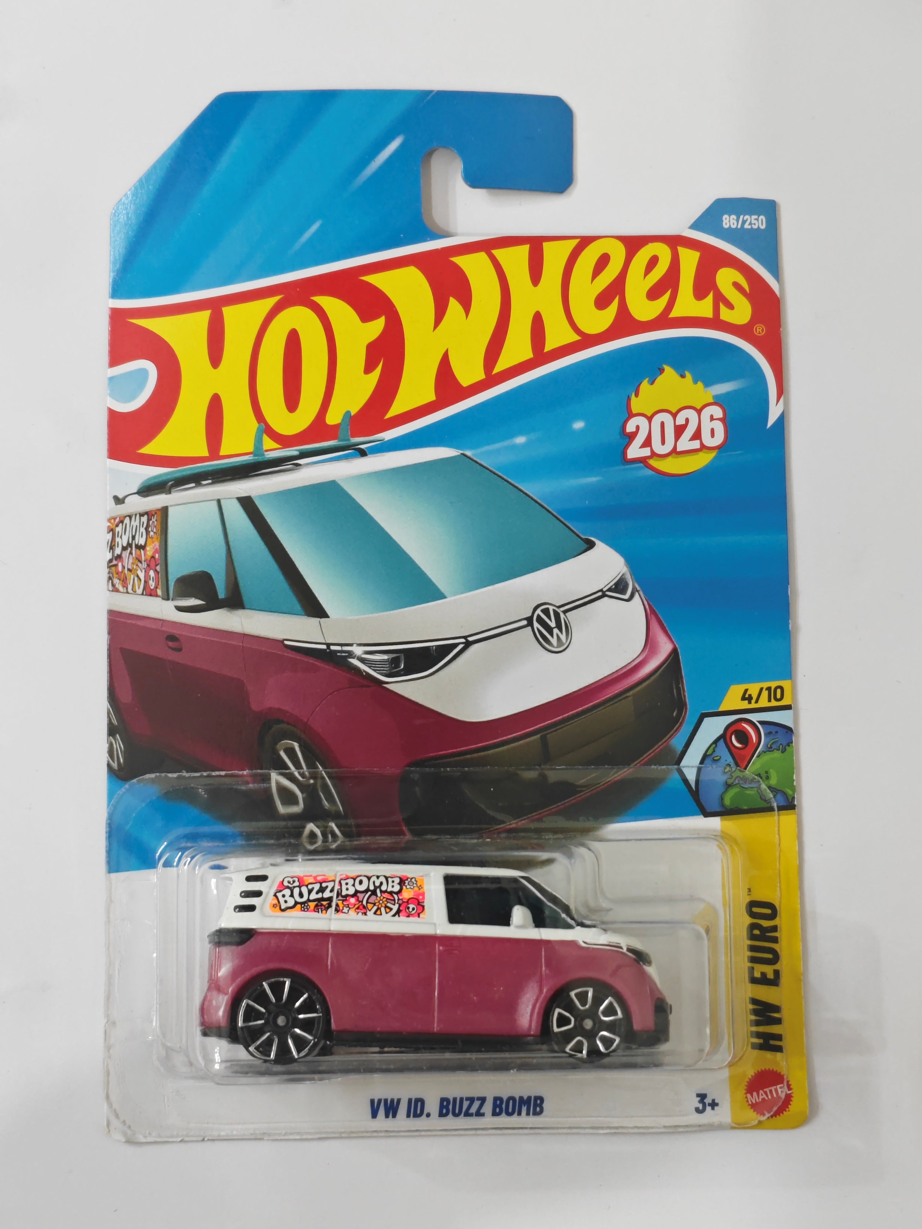 Hot Wheels D Case VW ID Buzz Bomb Diecast Car 1:64 Scale