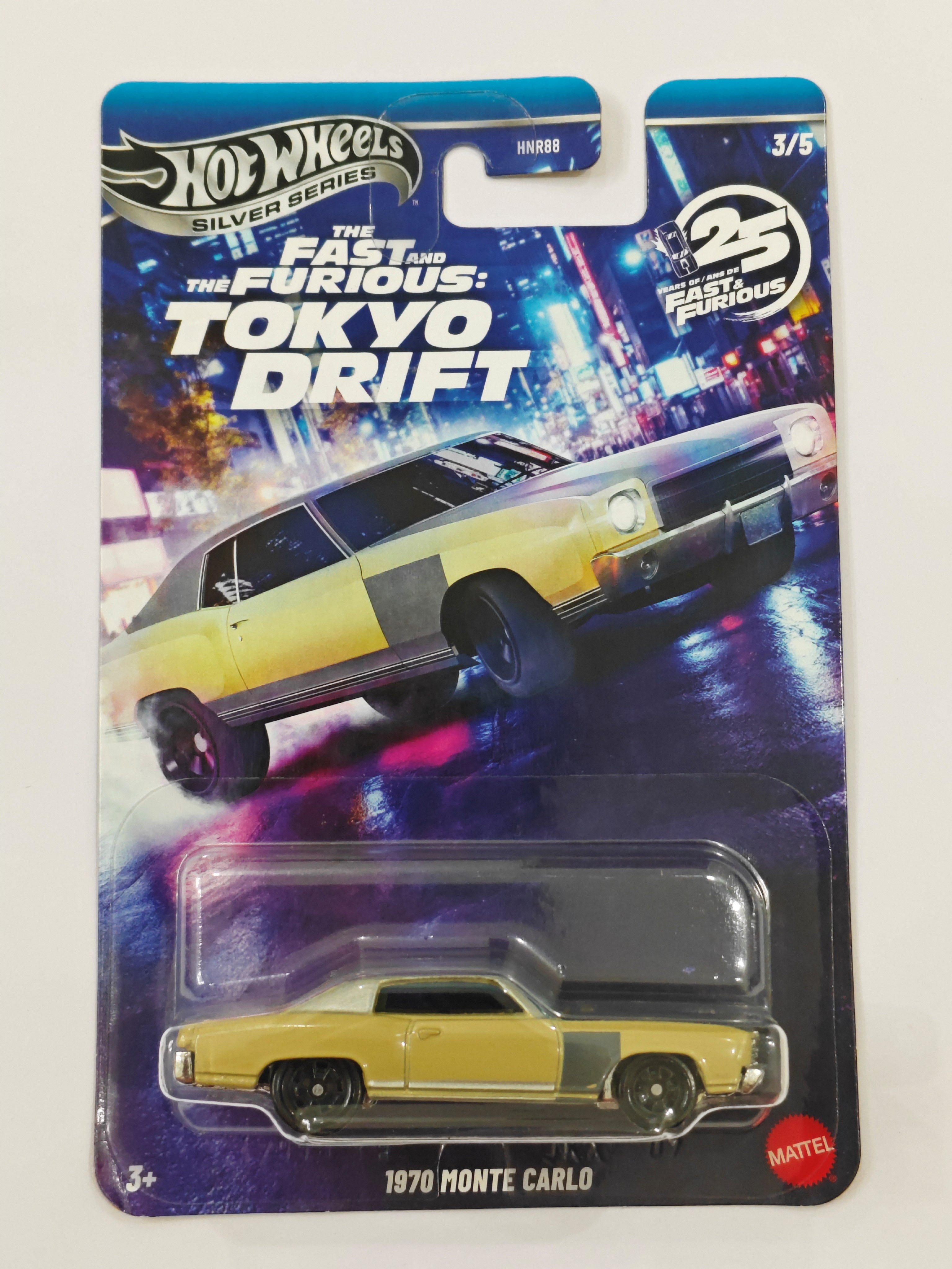 Hot Wheels Silver Series Tokyo Drift 1970 Monte Carlo Diecast Car 1:64 Scale