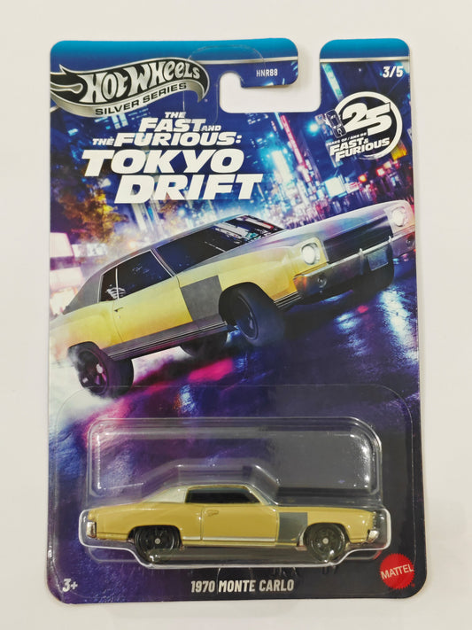Hot Wheels Silver Series Tokyo Drift 1970 Monte Carlo Diecast Car 1:64 Scale