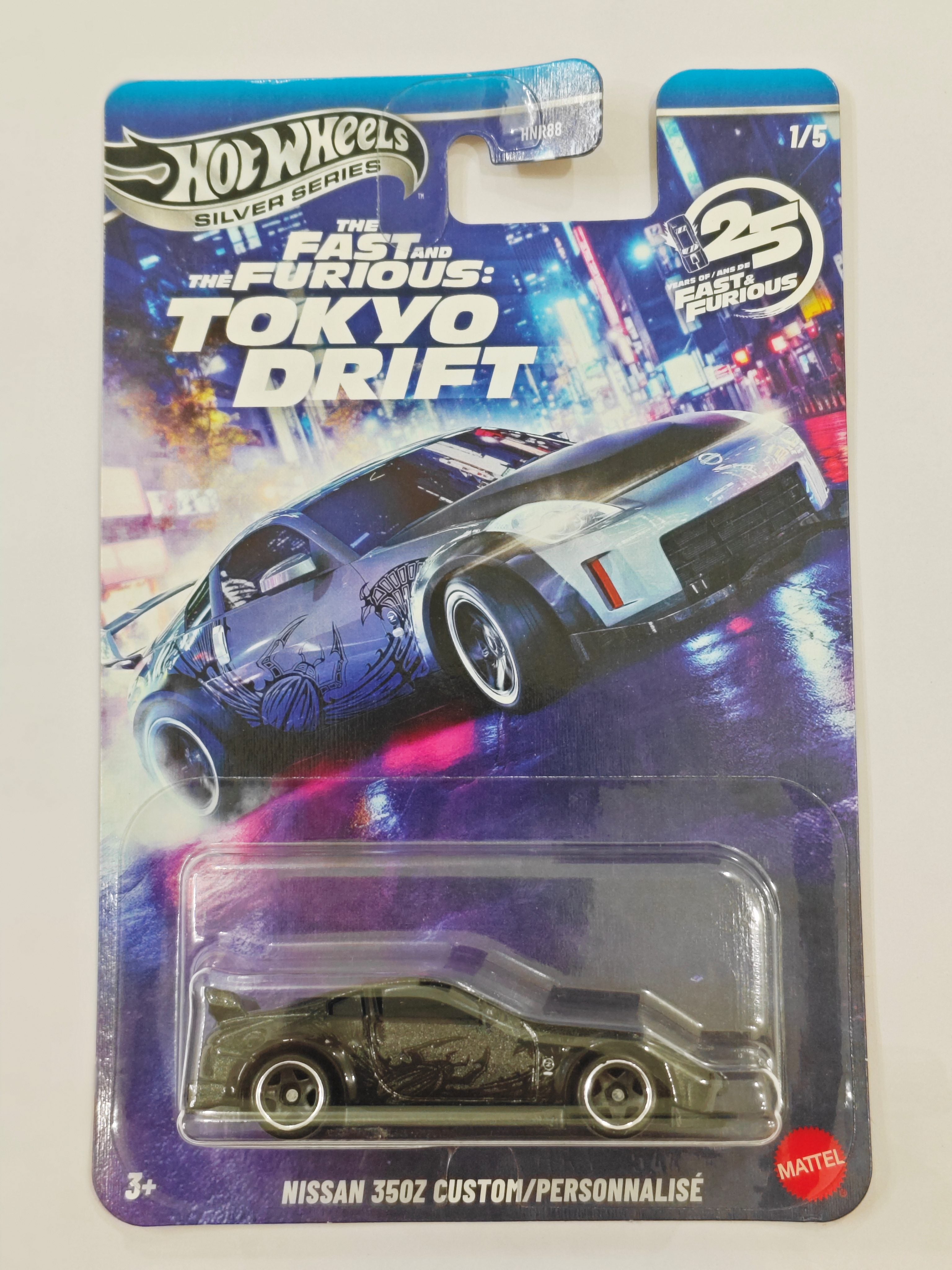 Hot Wheels Silver Series Tokyo Drift Nissan 350Z Custom Diecast Car 1:64 Scale