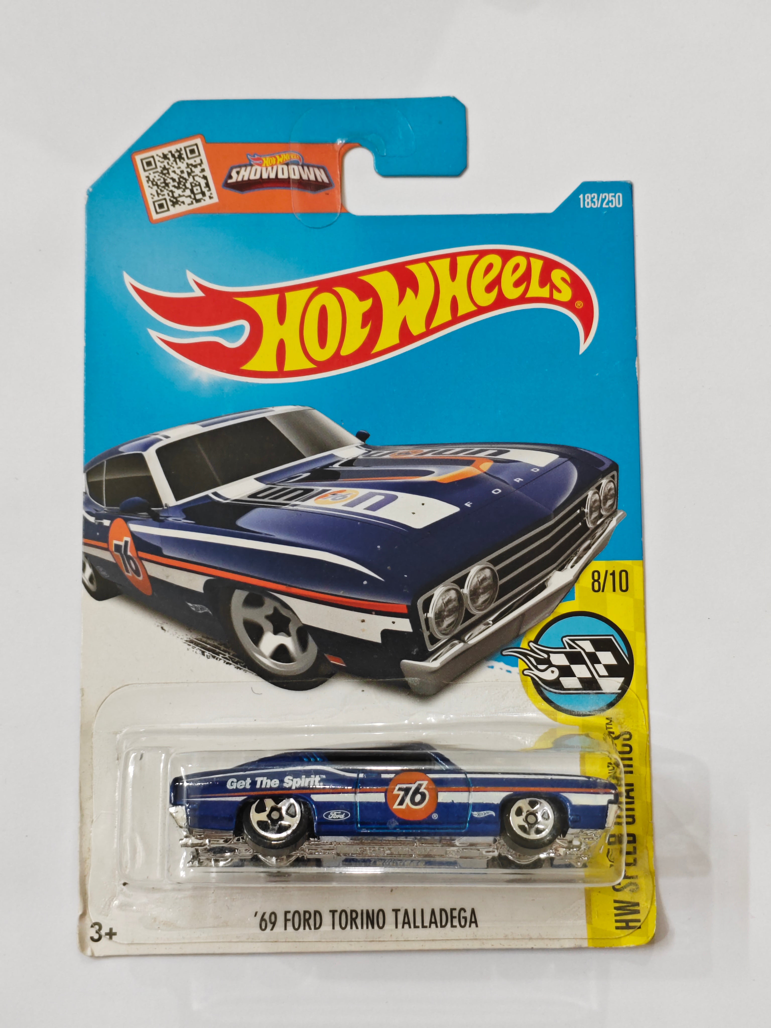 Hot Wheels Imported 69 Ford Torino Talladega Diecast Car 1:64 Scale (Soft Corners)