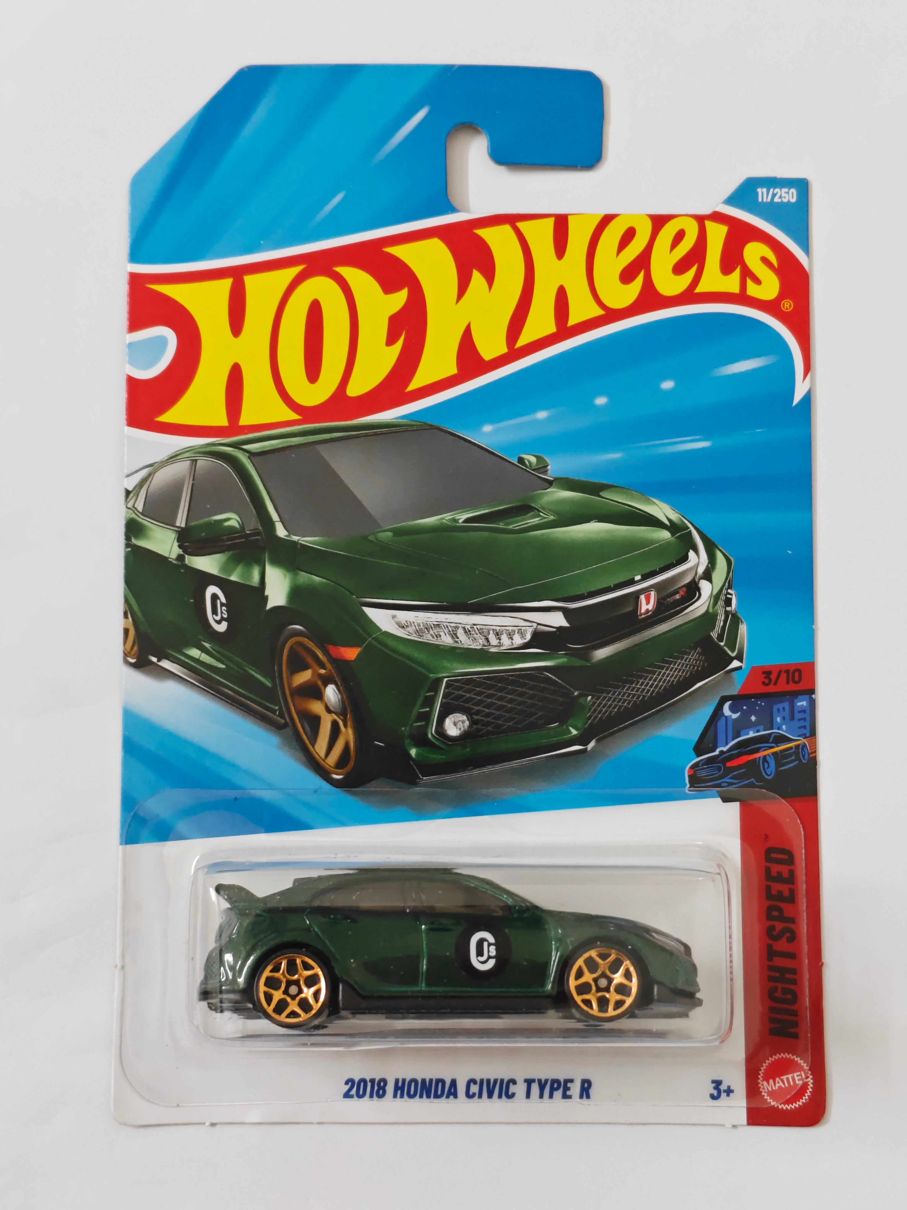 Hot Wheels - G Case - 2018 Honda Civic Type R - Diecast Car 1:64 Scale