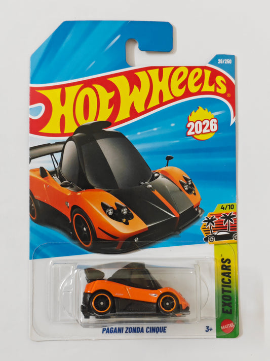 Hot Wheels G Case Pagani Zonda Cinque Diecast Car 1:64 Scale