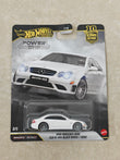 Hot Wheels Power Trip - 2008 Mercedes - Benz CLK 63 AMG Black Series - Diecast Car 1:64 Scale
