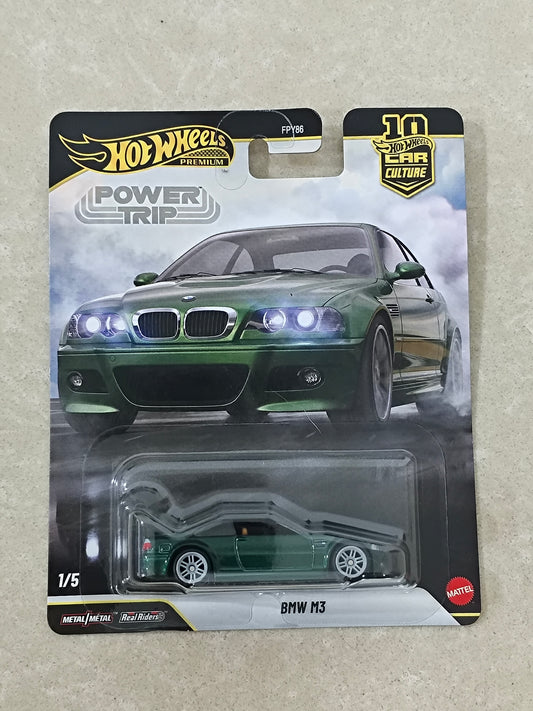 Hot Wheels Power Trip BMW M3 Diecast Car 1:64 Scale