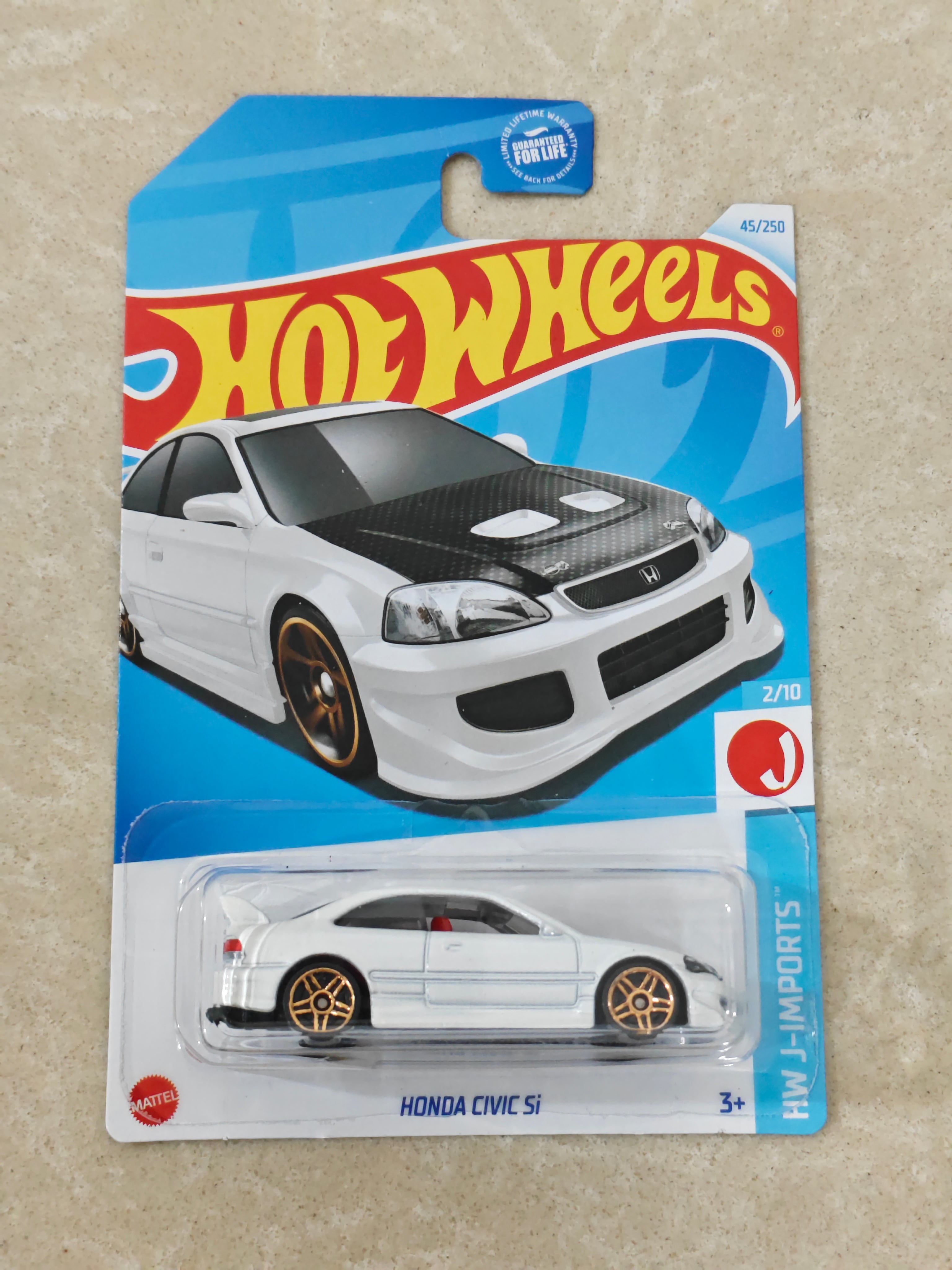 Hot Wheels Honda Civic SI Diecast Car 1:64 Scale (Small Crease on J Hook)