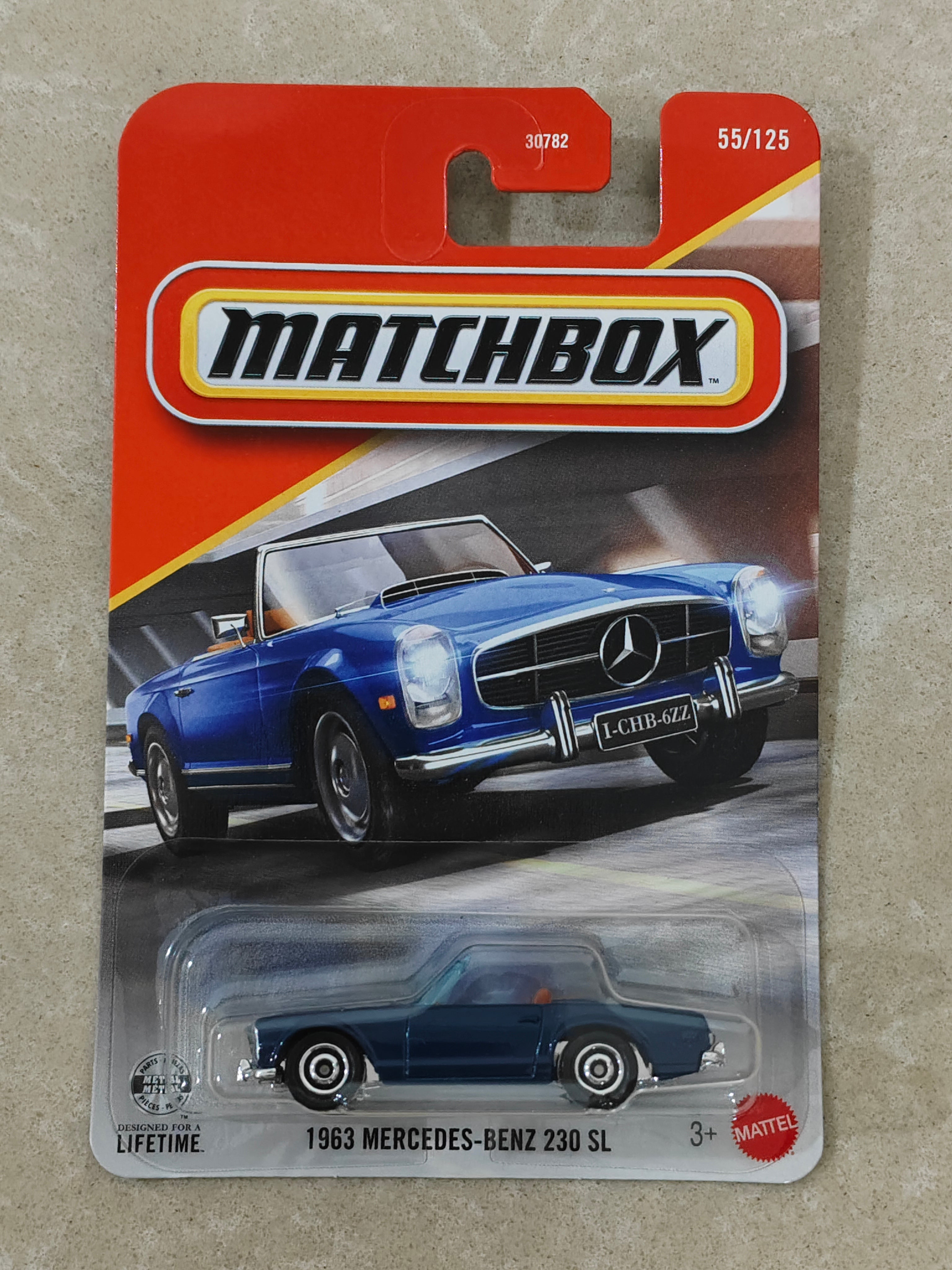 Matchbox 1963 Mercedes - Benz 230 SL Diecast Car 1:64 Scale