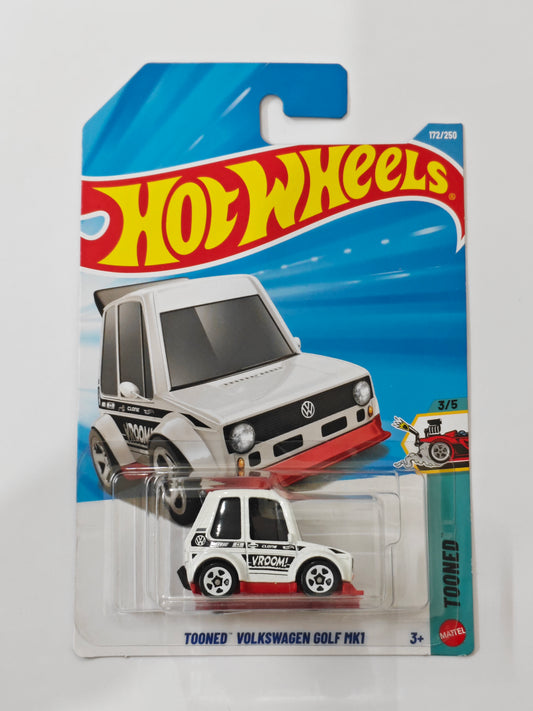 Hot Wheels H Case Tooned Volkswagen Golf MK1 T Diecast Car 1:64 Scale