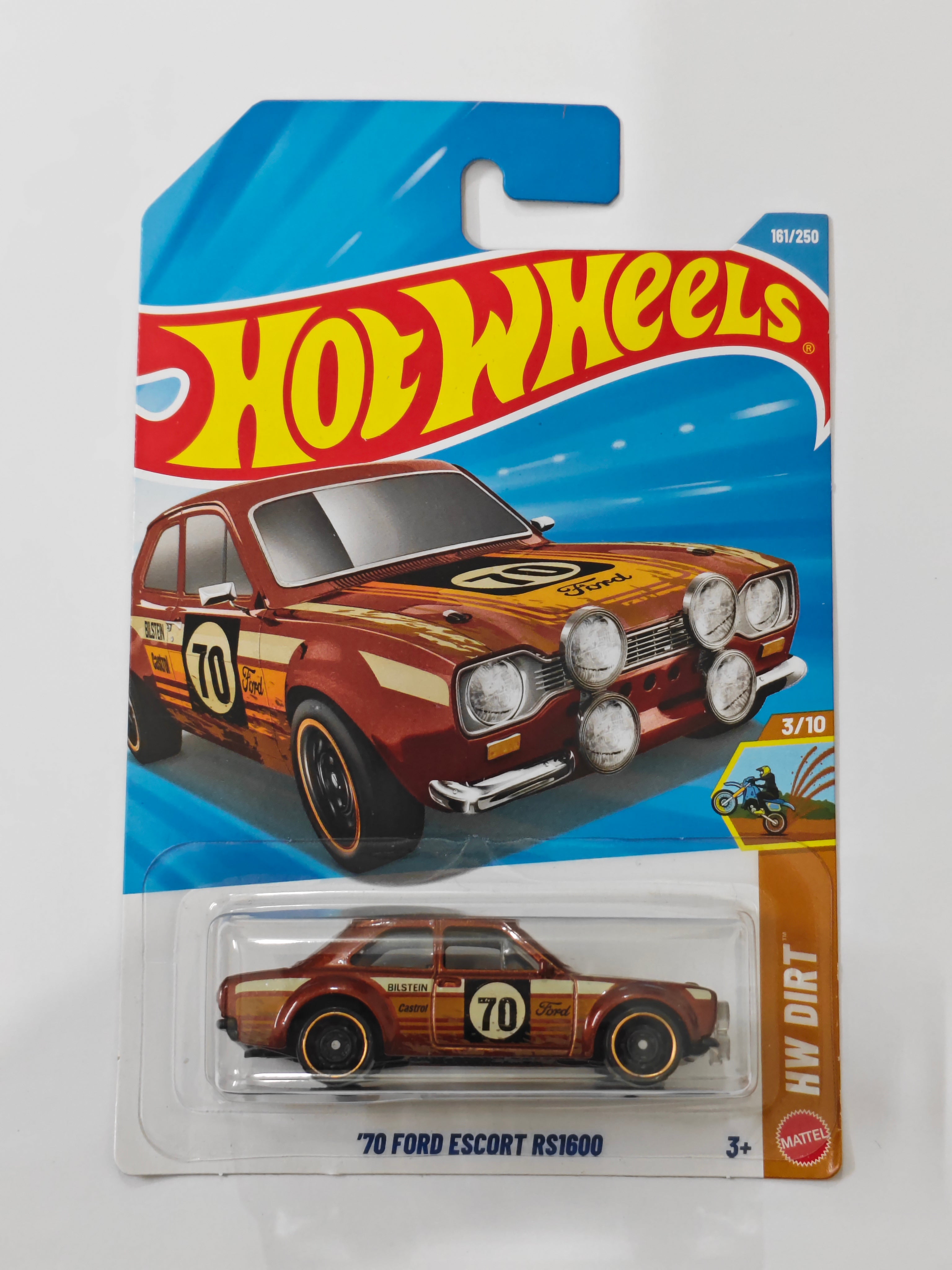 Hot Wheels J Case 70 Ford Escort RS1600 Diecast Car 1:64 Scale ( Soft Corners)
