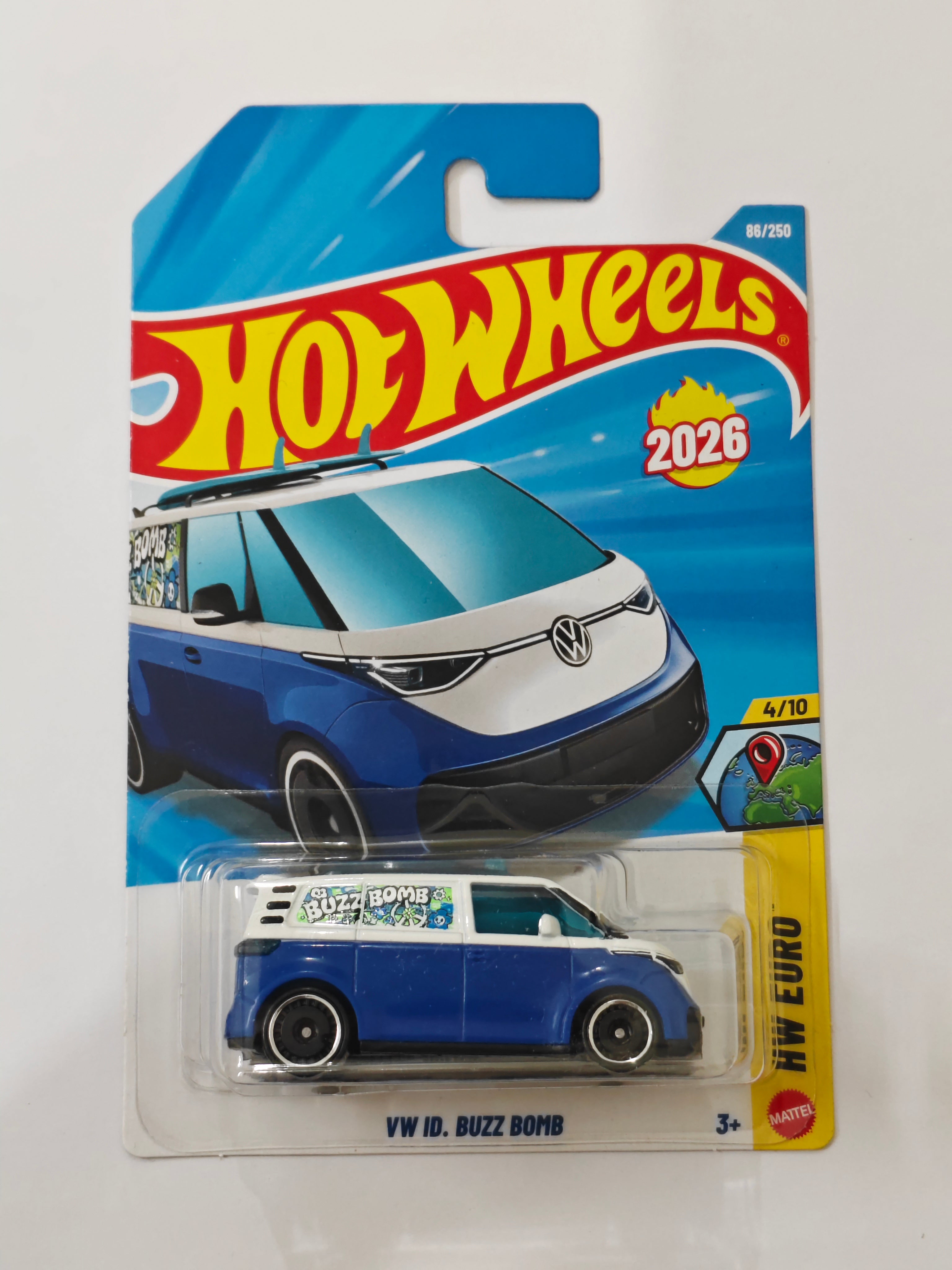 Hot Wheels J Case VW ID. Buzz Bomb Diecast Car 1:64 Scale