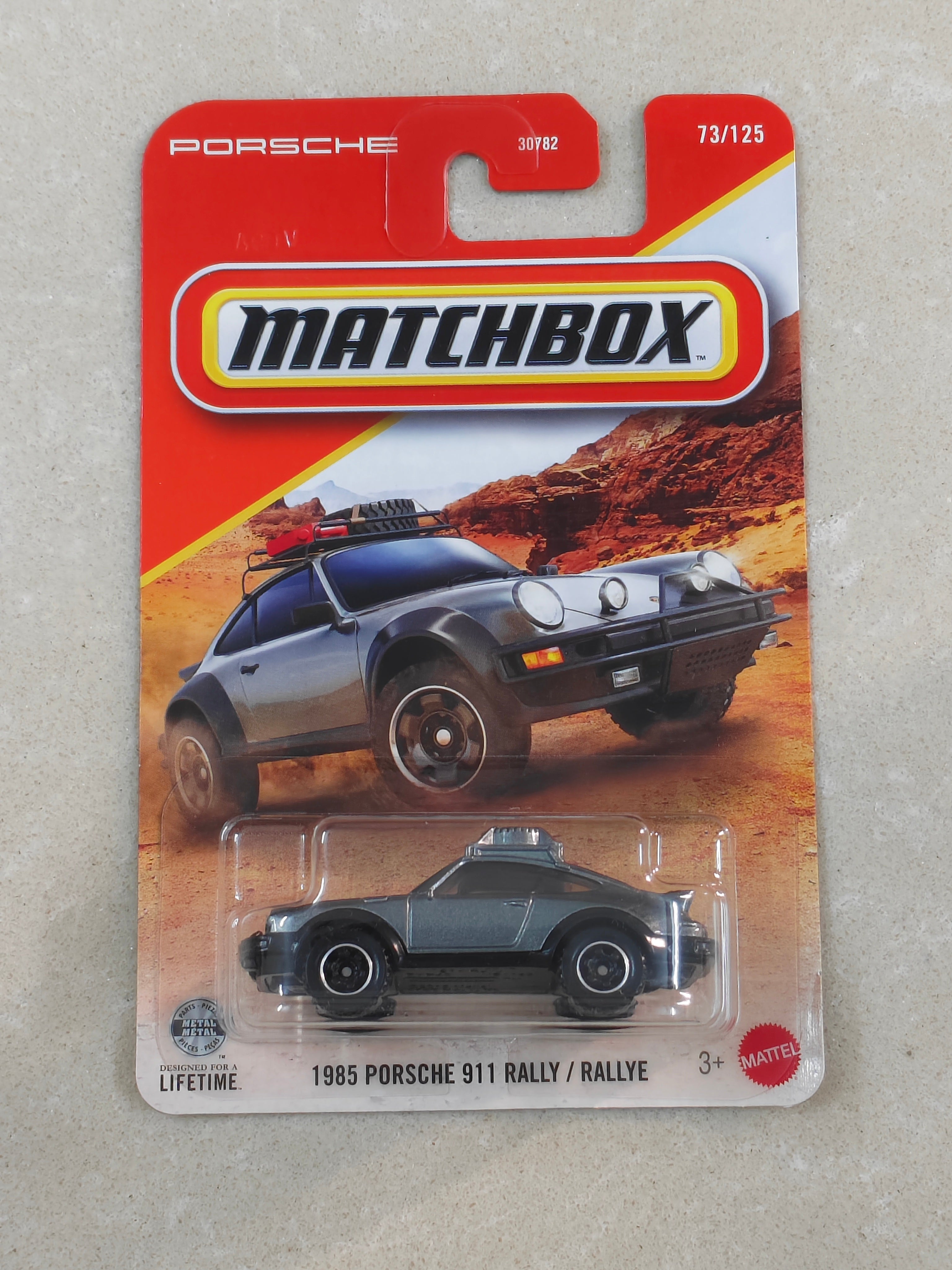 Matchbox - 1985 Porsche 911 Rally - Diecast Car 1:64 Scale