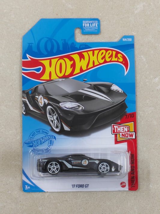 Hot Wheels - Imported - 17 Ford GT Black - Diecast Car 1:64 Scale (Slightly Swollen Blister)