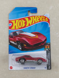 Hot Wheels - Imported - Corvette Stingray Red - Diecast Car 1:64 Scale