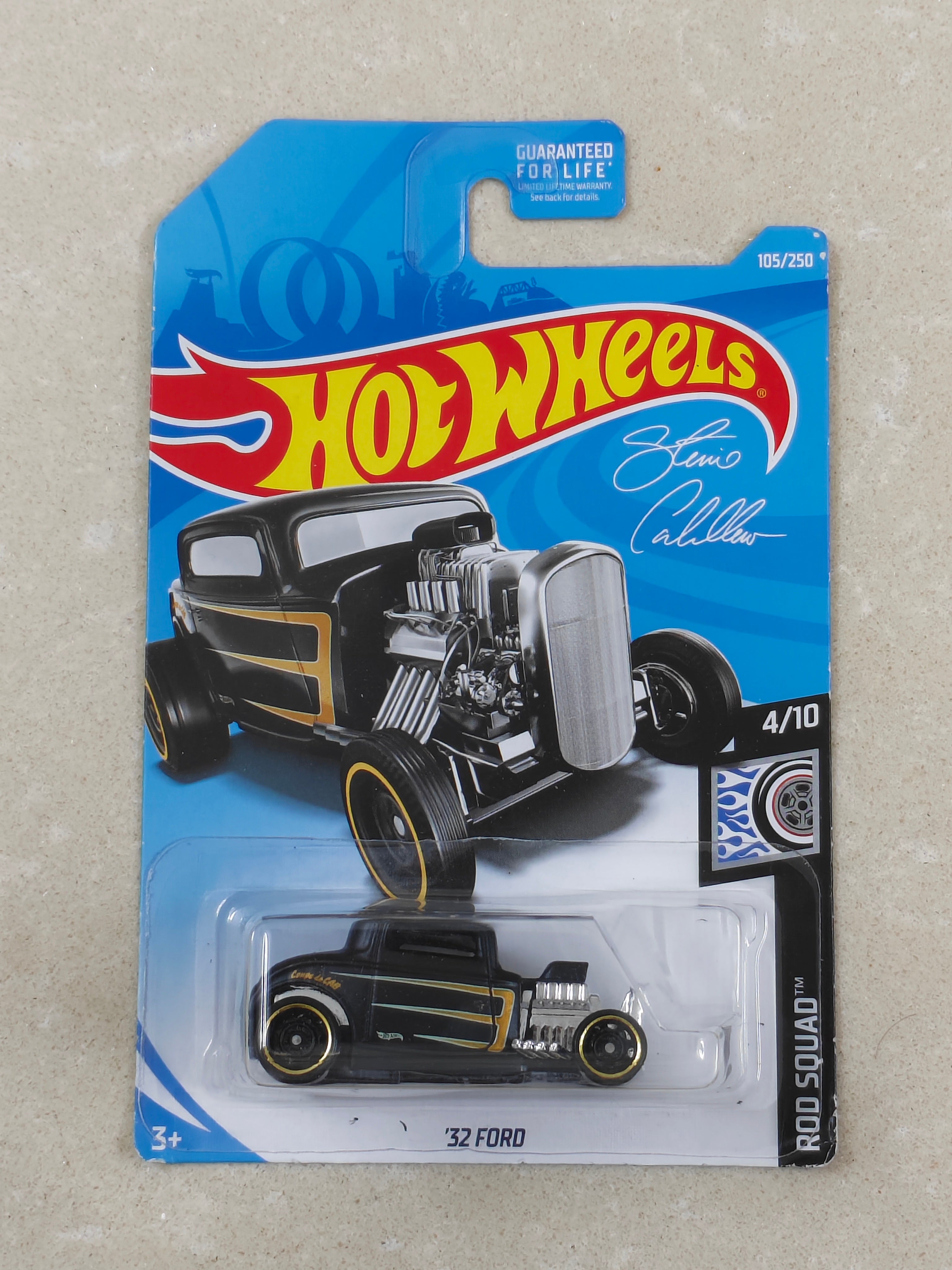 Hot Wheels - Imported - 32 Ford Black - Diecast Car 1:64 Scale (Soft Edge)