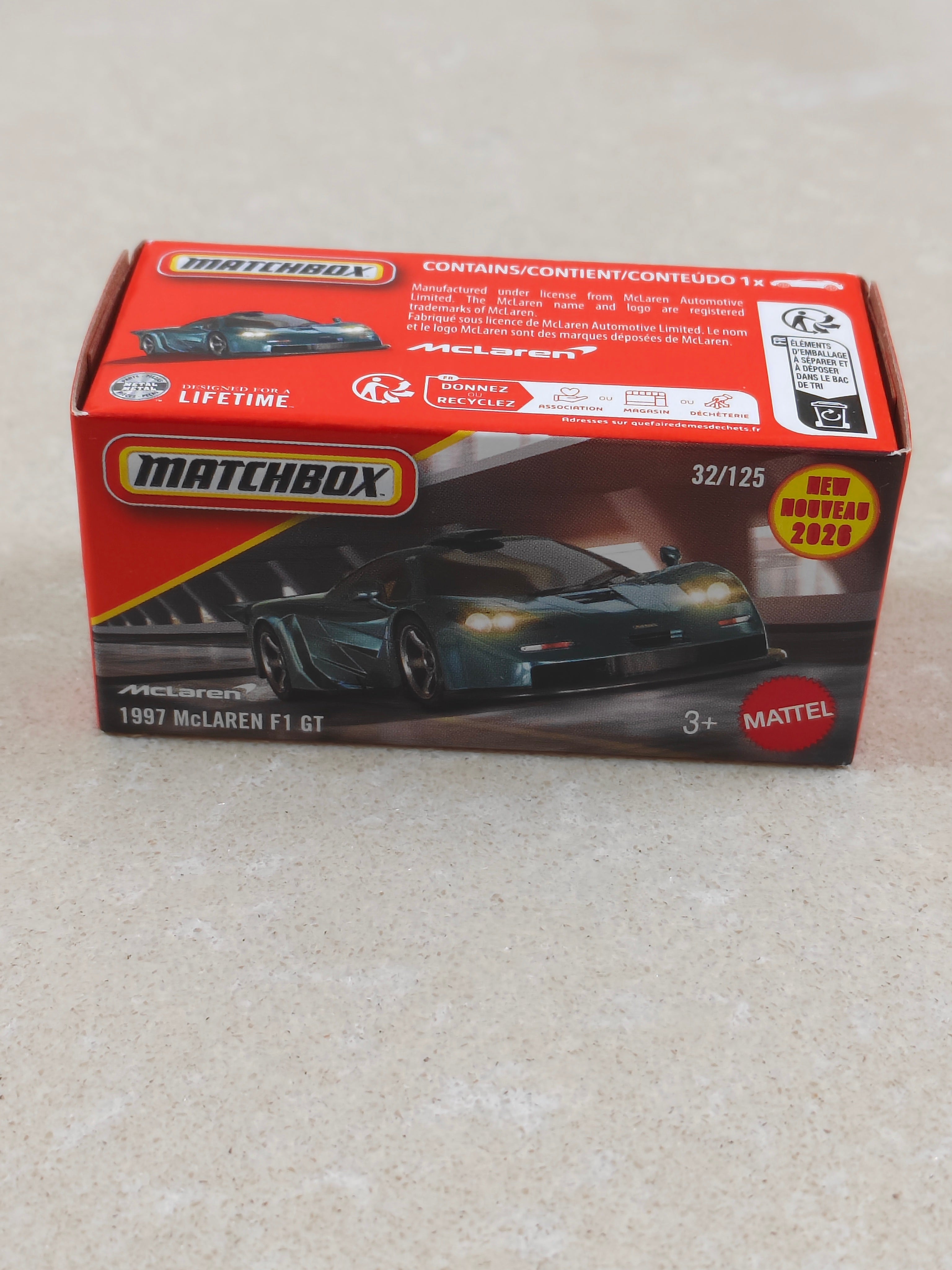 Matchbox - 1997 McLaren F1 GT - 1:64 Scale Diecast Car