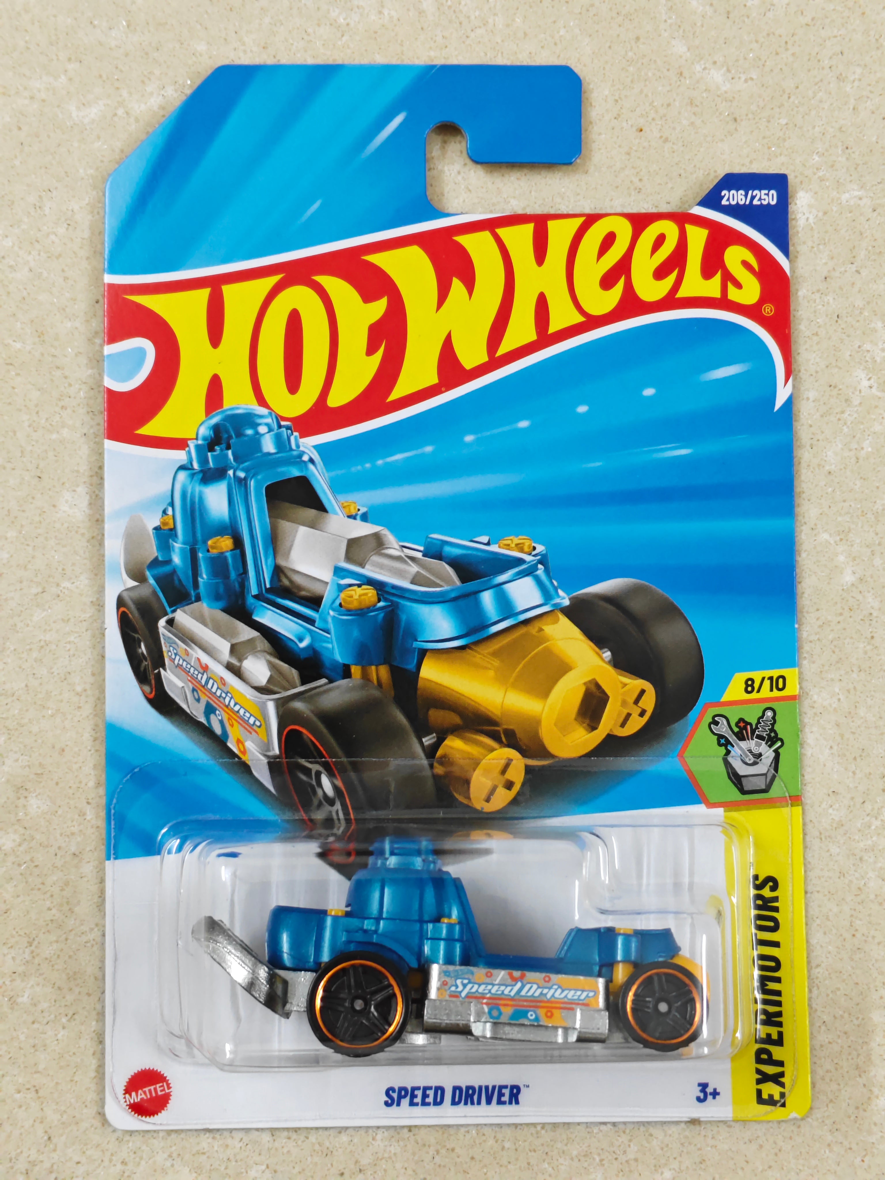 Hot Wheels - Imported - K Case 2025 - Speed Driver Blue - Diecast Car - 1:64 Scale