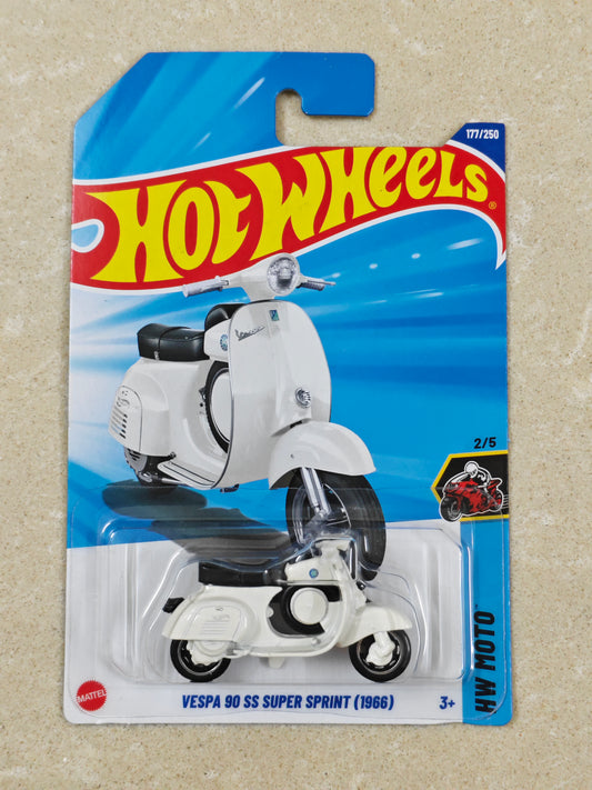 Hot Wheels - Vespa 90 SS Super Sprint 1966 - Diecast Car - 1:64 Scale
