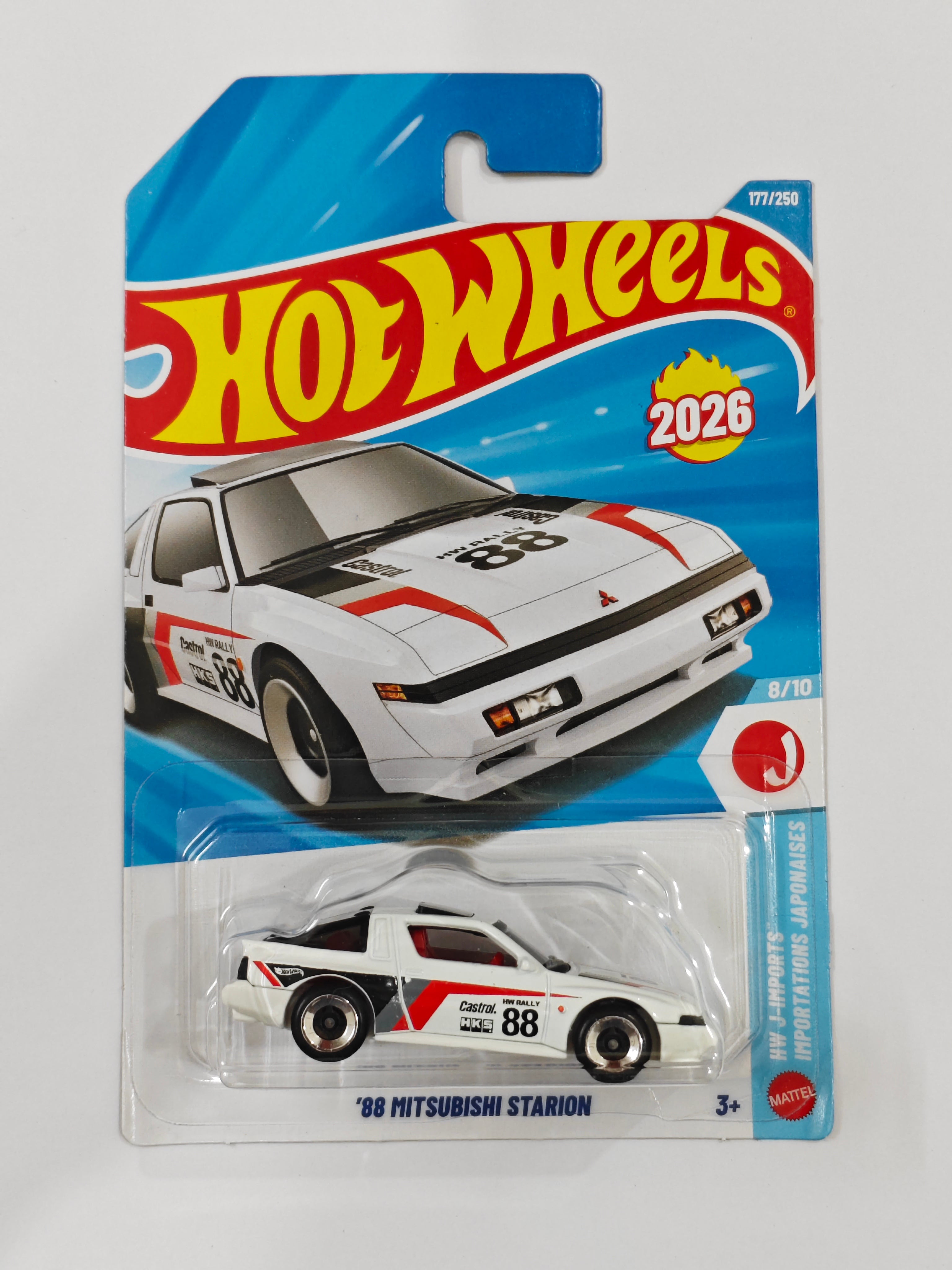 Hot Wheels - K Case - 88 Mitsubishi Starion - Diecast Car - 1:64 Scale