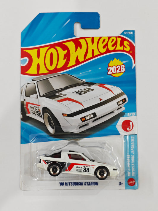 Hot Wheels - K Case - 88 Mitsubishi Starion - Diecast Car - 1:64 Scale
