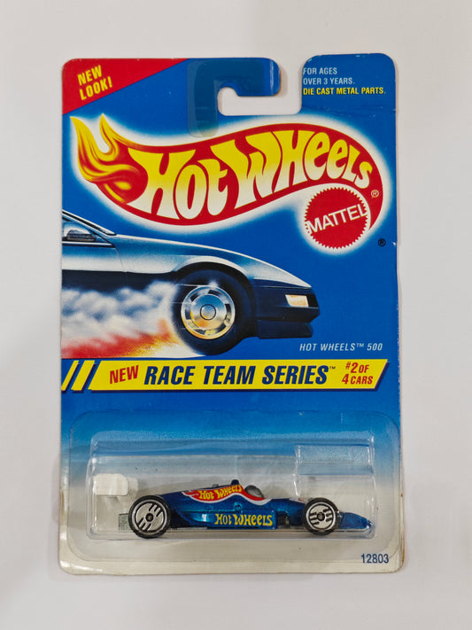 Hot Wheels - Imported - Race Team Series Hot Wheels 500 - Diecast Car - 1:64 Scale (Creased Card)