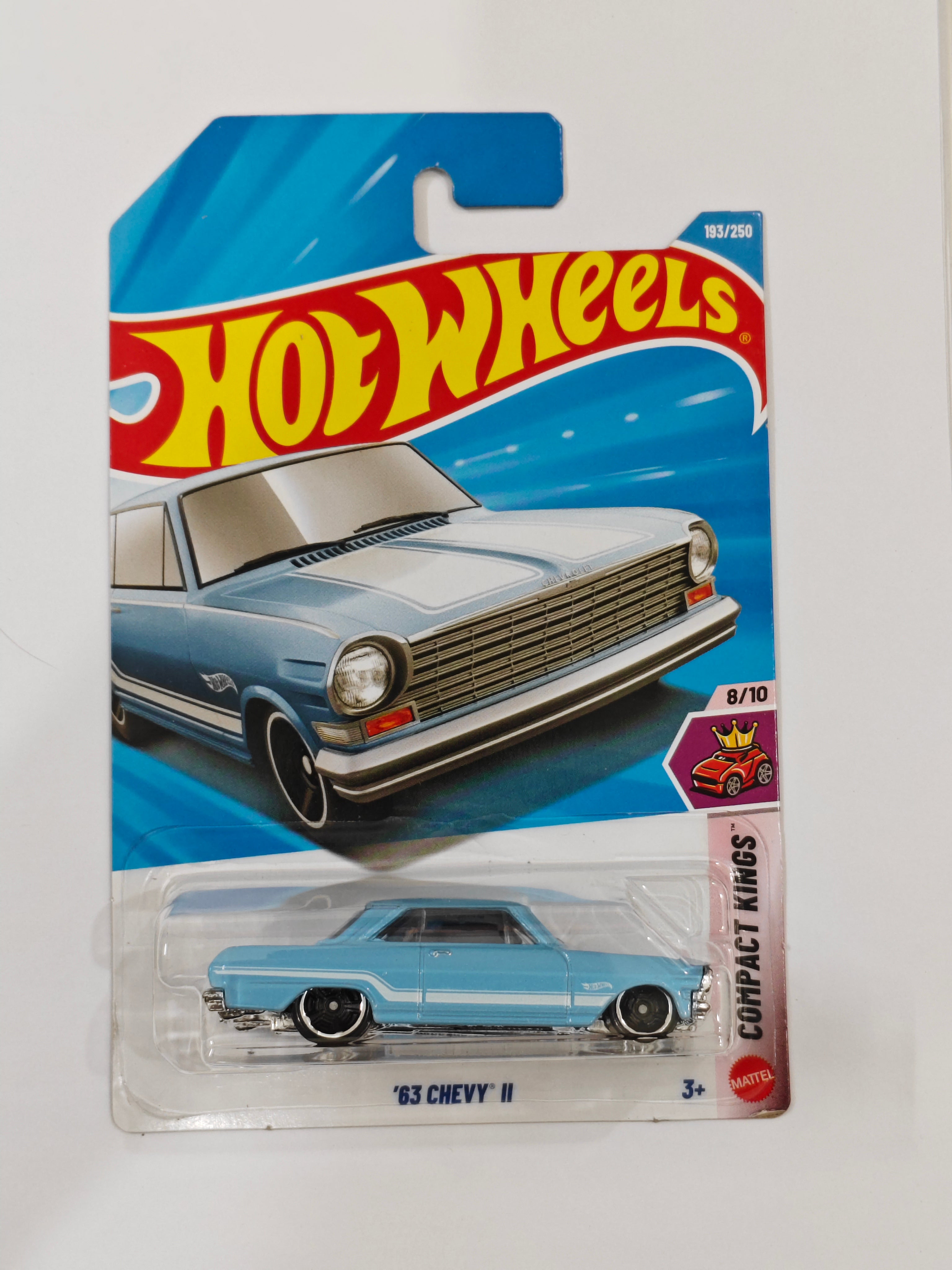 Hot Wheels - K Case -  63 Chevy II - Diecast Car - 1:64 Scale