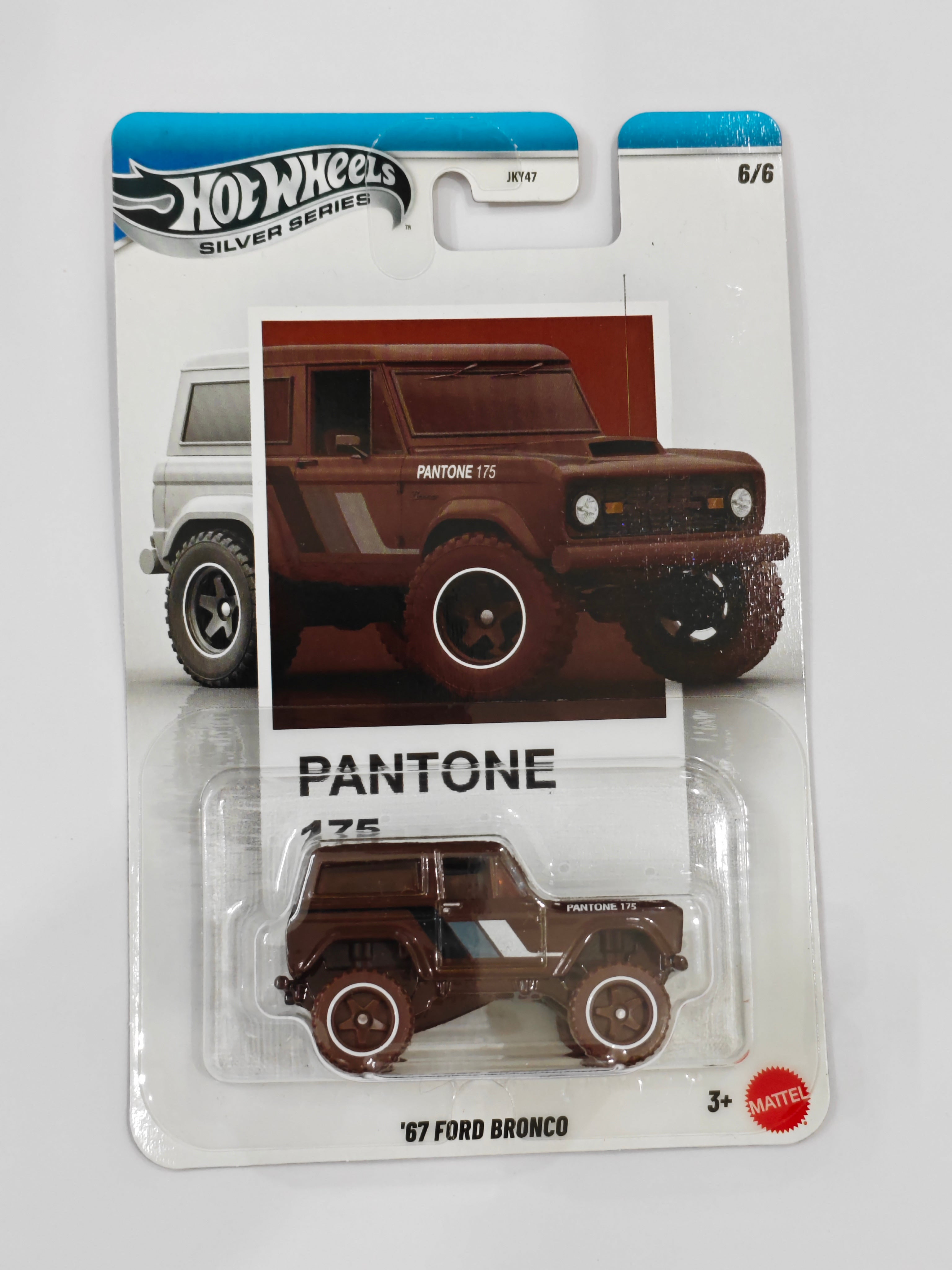 Hot Wheels - Silver Series - Pantone 175 - 67 Ford Bronco - Chase Metal on Metal - Diecast Car - 1:64 Scale