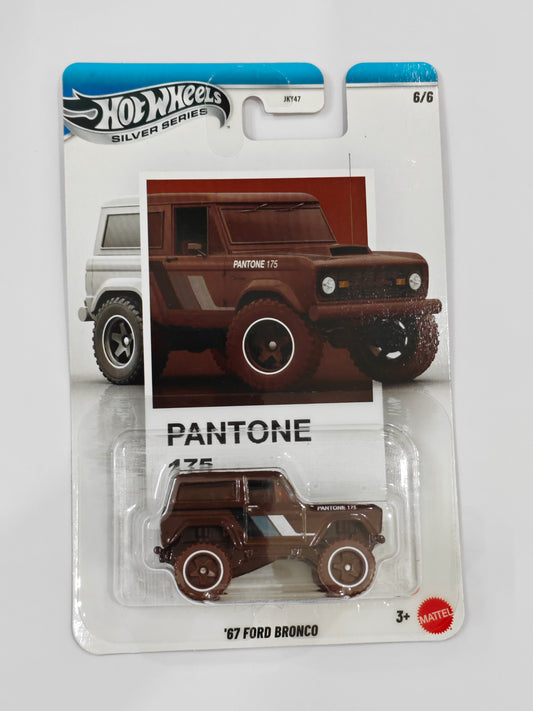 Hot Wheels - Silver Series - Pantone 175 - 67 Ford Bronco - Chase Metal on Metal - Diecast Car - 1:64 Scale