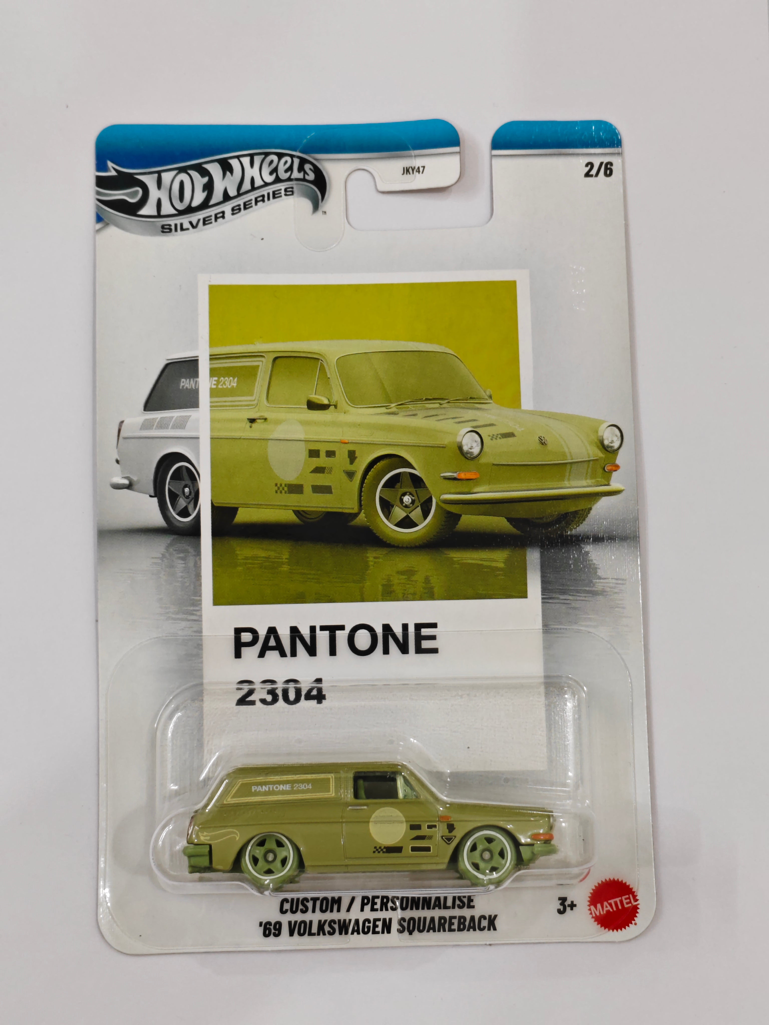 Hot Wheels - Silver Series - Pantone 2304 - Custom 69 Volkwagen Squareback - Diecast Car - 1:64 Scale