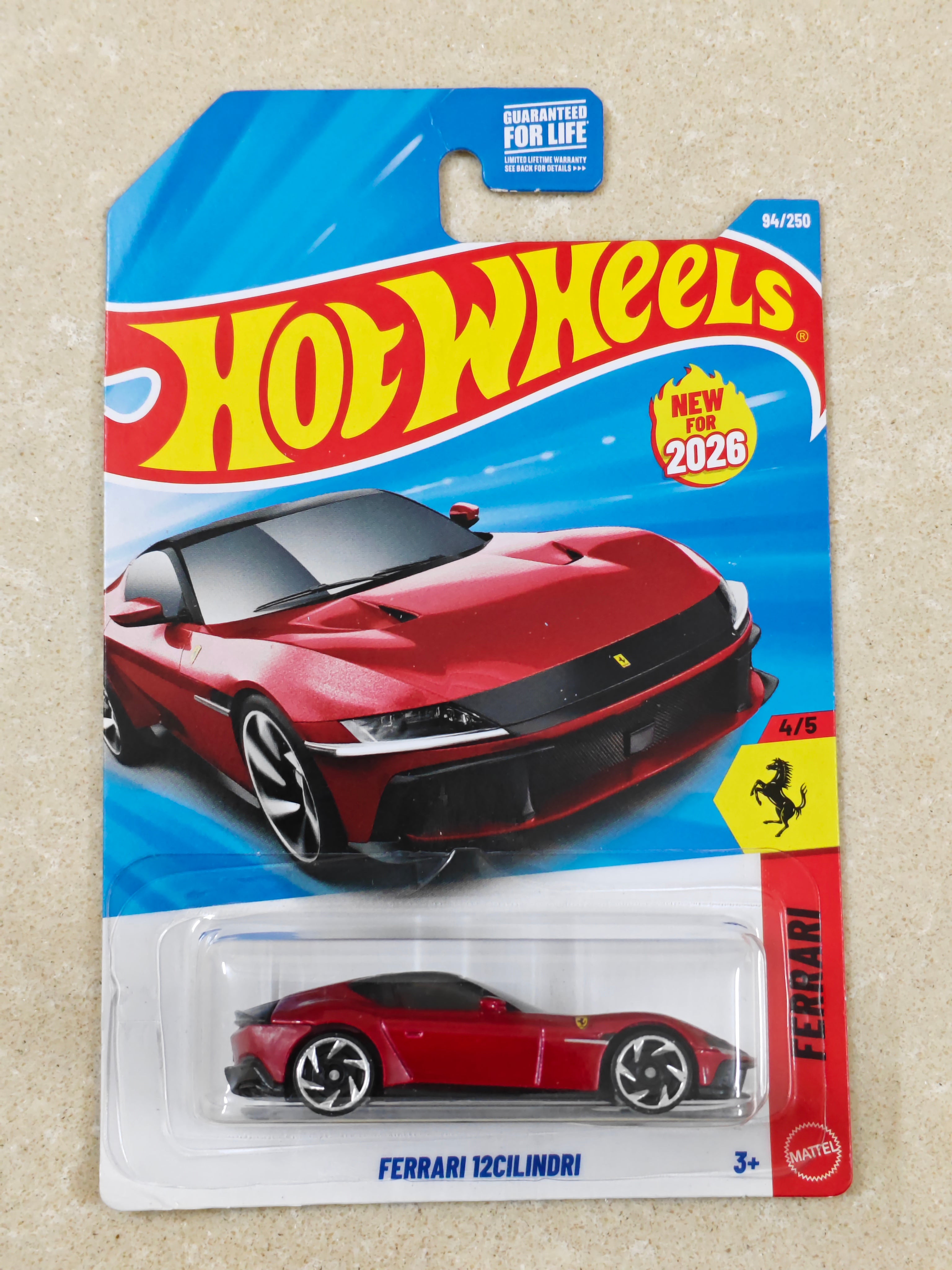 Hot Wheels - Imported - Ferrari 12Cilindri - Diecast Car - 1:64 Scale