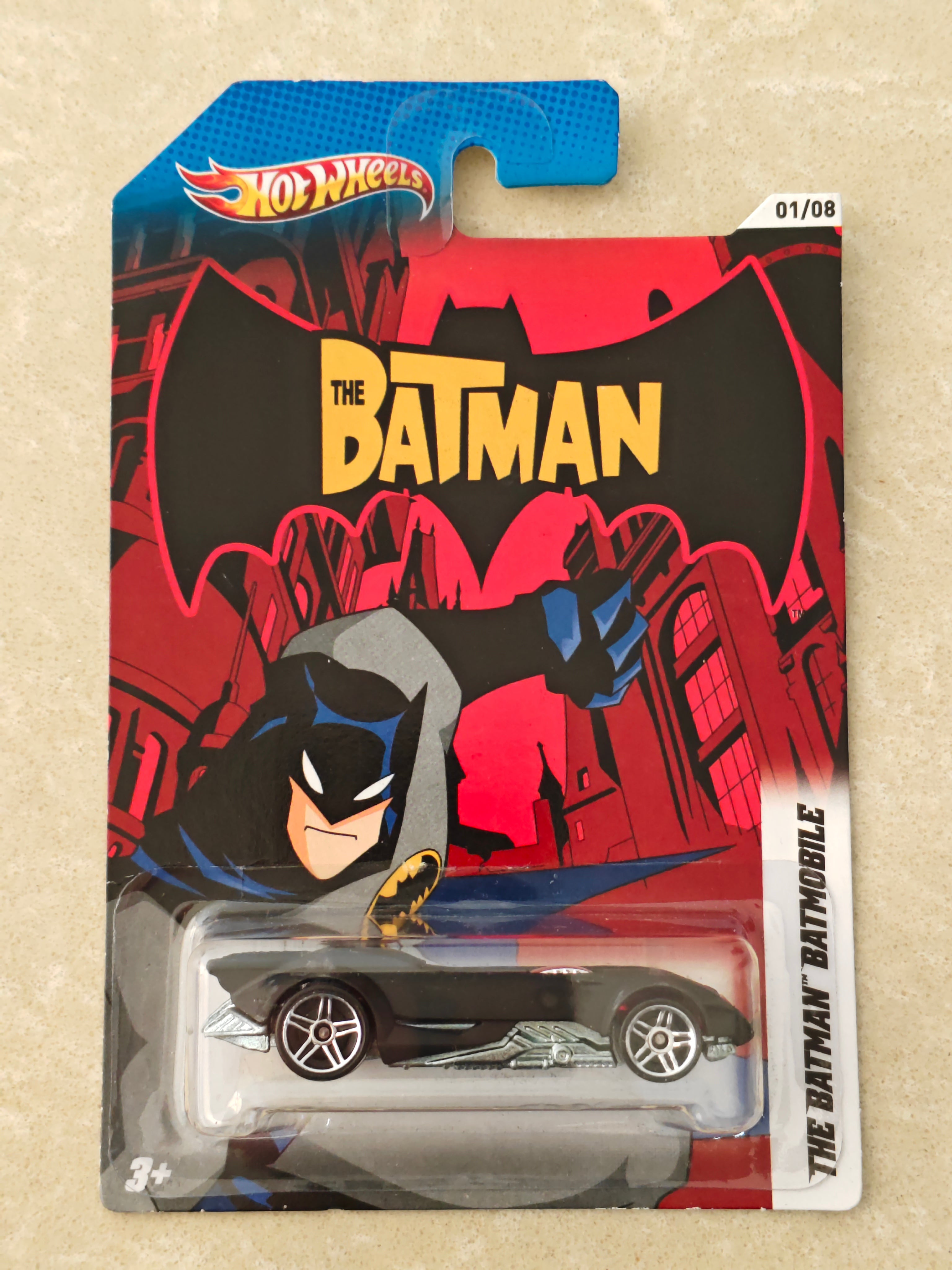 Hot Wheels - Imported - The Batman Batmobile Matte Black - Diecast Car - 1:64 Scale