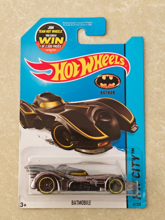 Hot Wheels - Imported - Batmobile Black Chrome - Diecast Car - 1:64 Scale