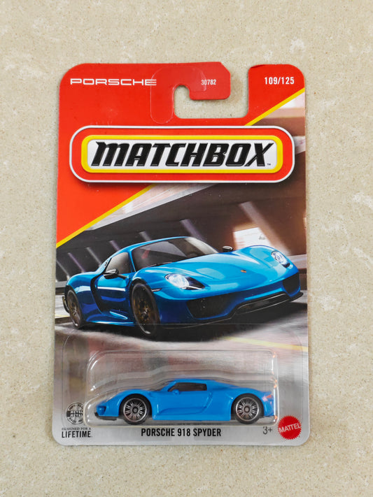 Matchbox - Porsche 918 Spyder - Diecast Car - 1:64 Scale