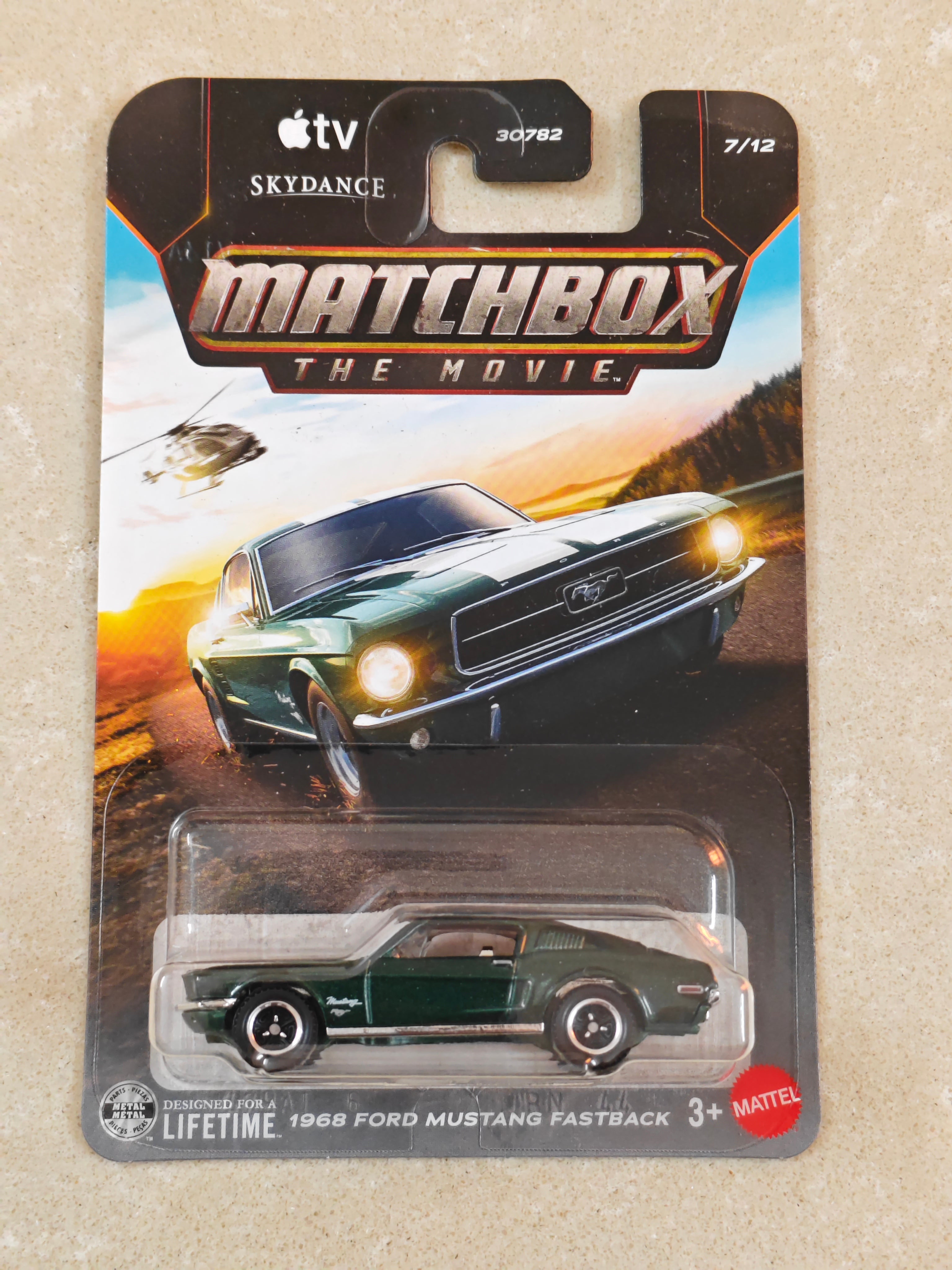 Matchbox - 1968 Ford Mustang Fastback - Diecast Car - 1:64 Scale