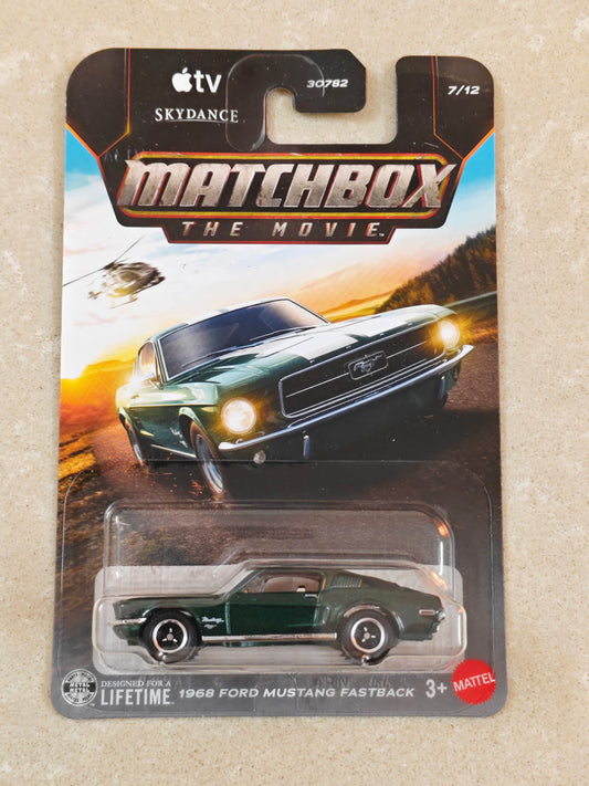 Matchbox - 1968 Ford Mustang Fastback - Diecast Car - 1:64 Scale