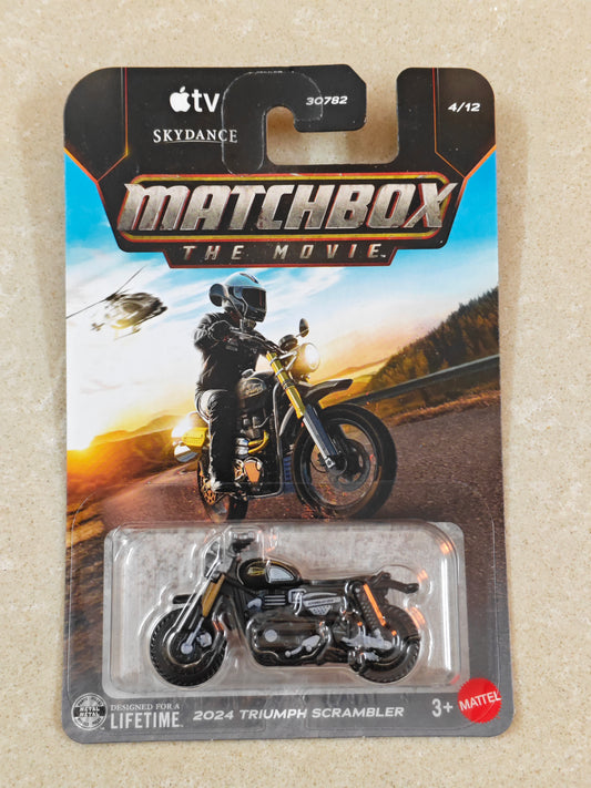 Matchbox - 2024 Triump Scrambler - Diecast Car - 1:64 Scale
