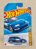 Hot Wheels - 90 Honda Civic EF Blue - Diecast Car - 1:64 Scale (Soft Corners)