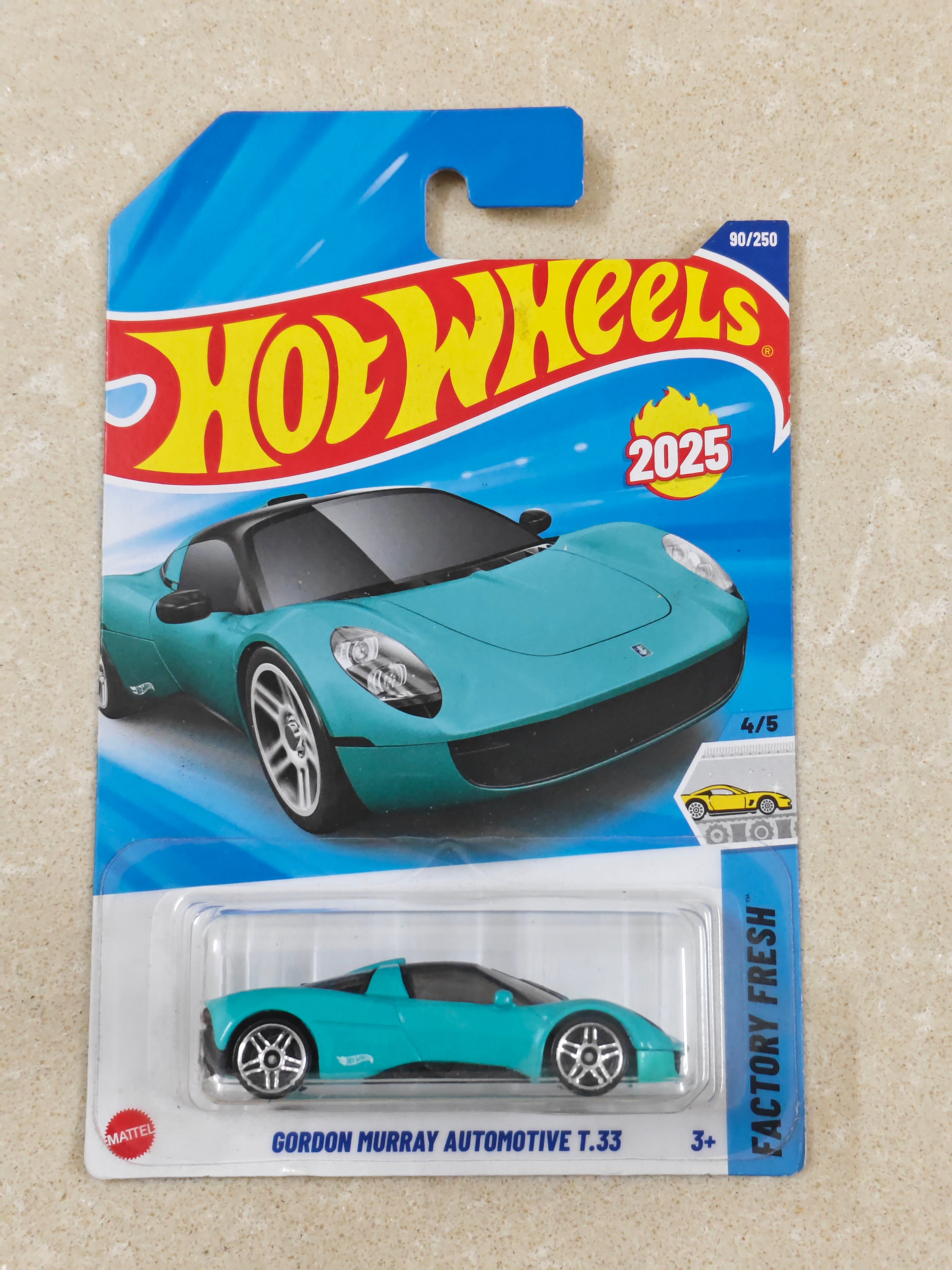 Hot Wheels - Gordon Murray Automotive T.33 Blue - Diecast Car - 1:64 Scale