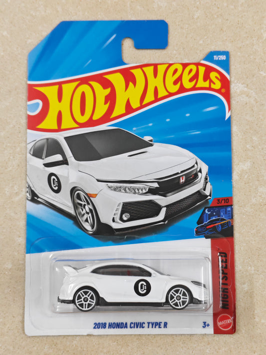 Hot Wheels - 2018 Honda Civic Type R - Diecast Car - 1:64 Scale (Soft Corners)